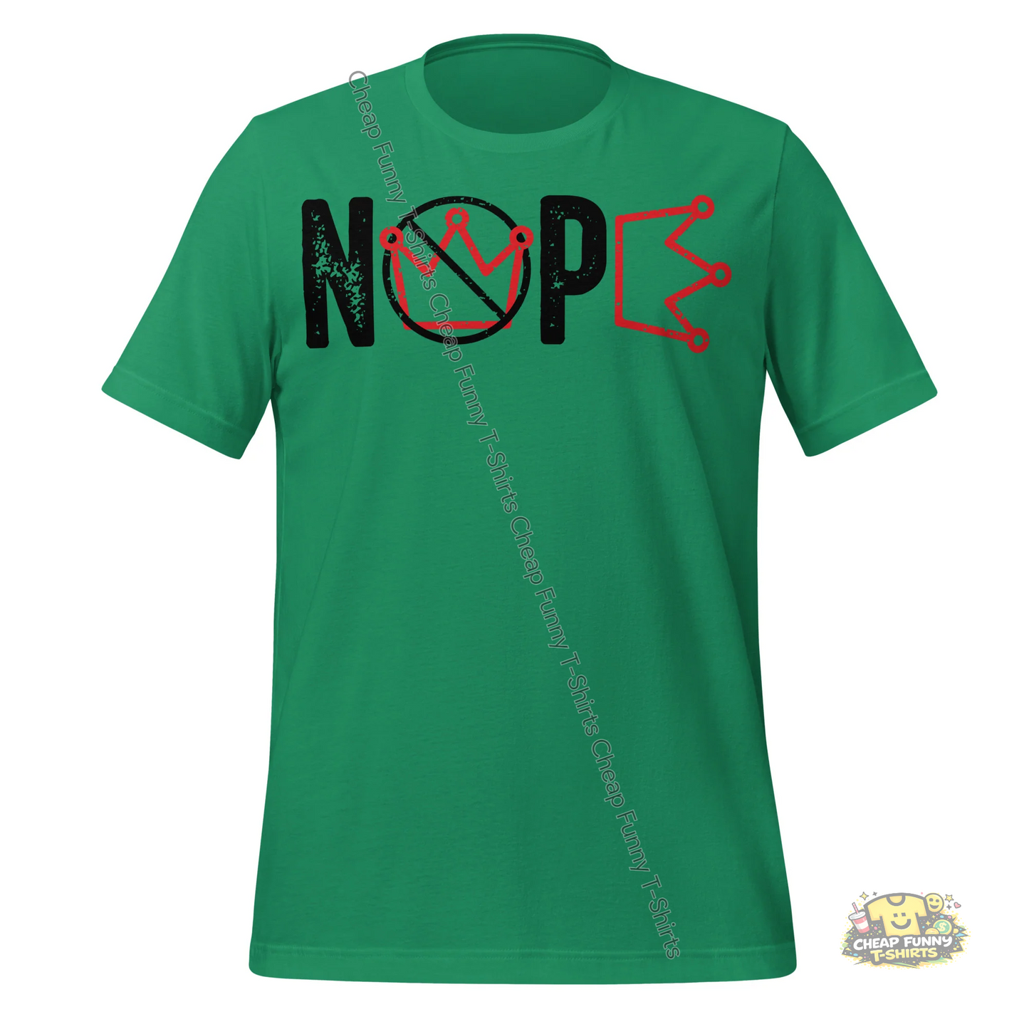 Watermarked - Nope Black Unisex t-shirt
