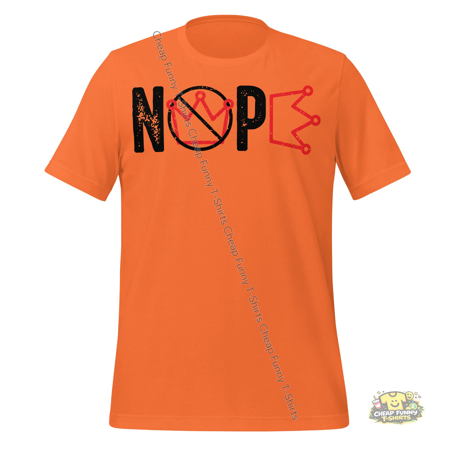 Watermarked - Nope Black Unisex t-shirt