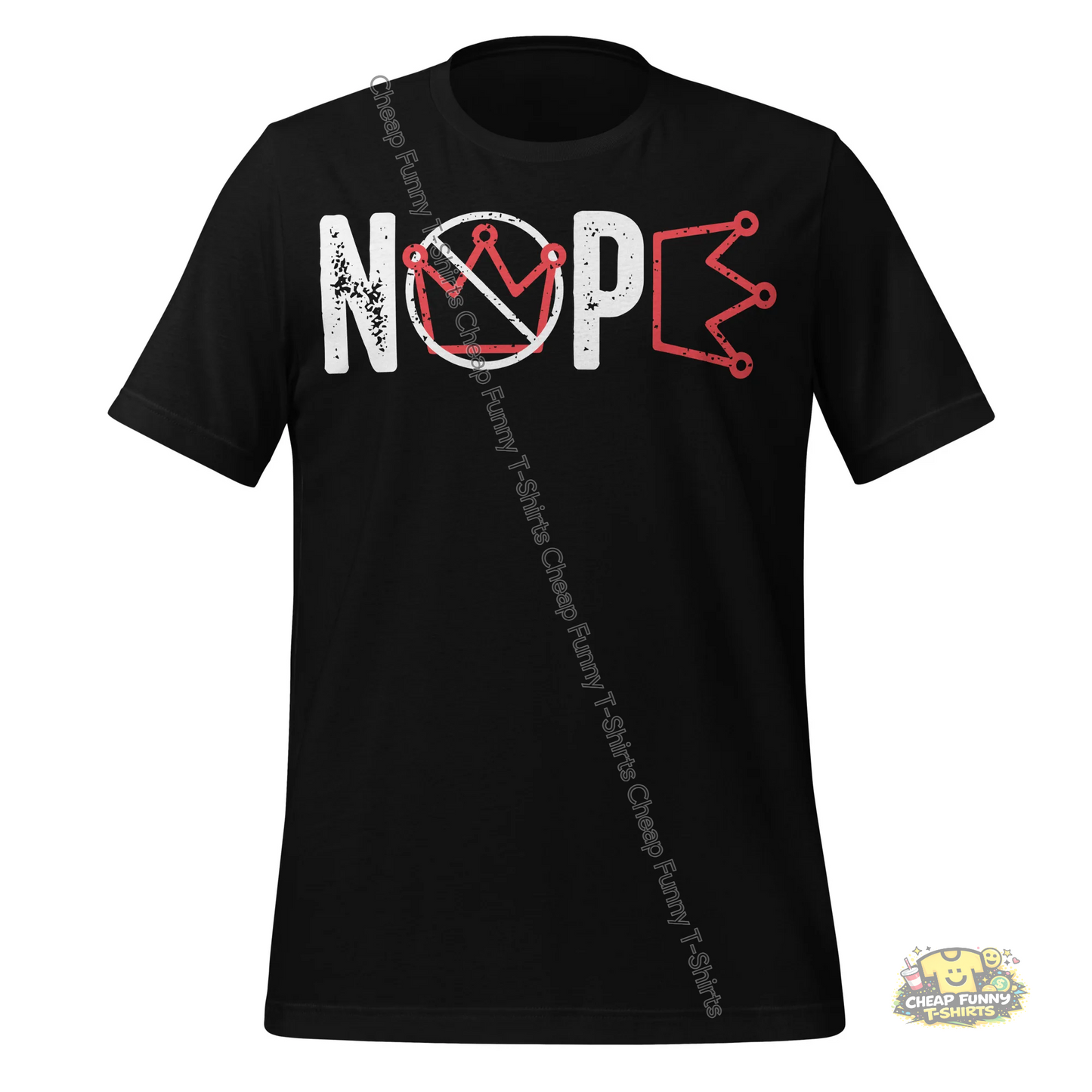 Watermarked - White Nope Unisex t-shirt