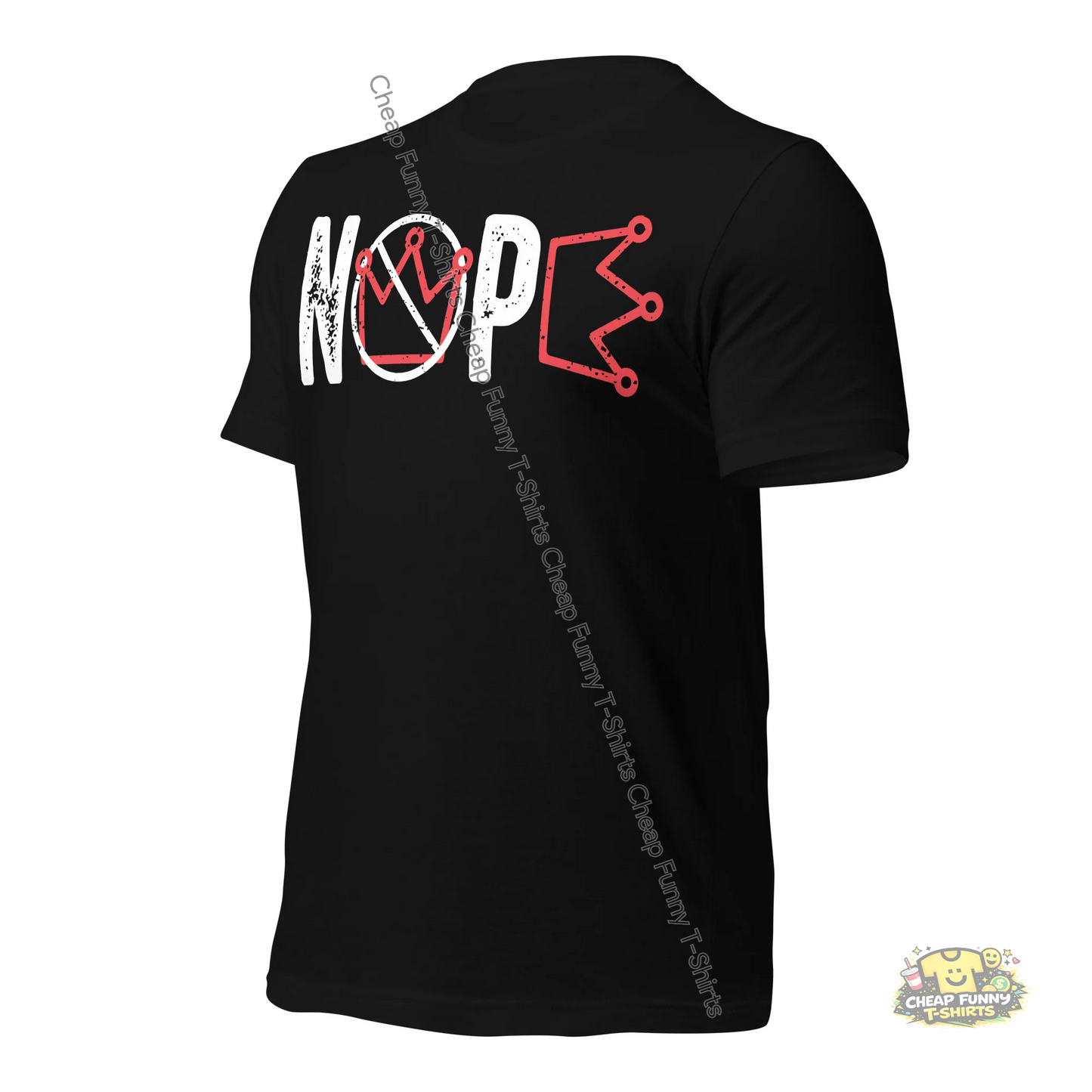 Watermarked - White Nope Unisex t-shirt