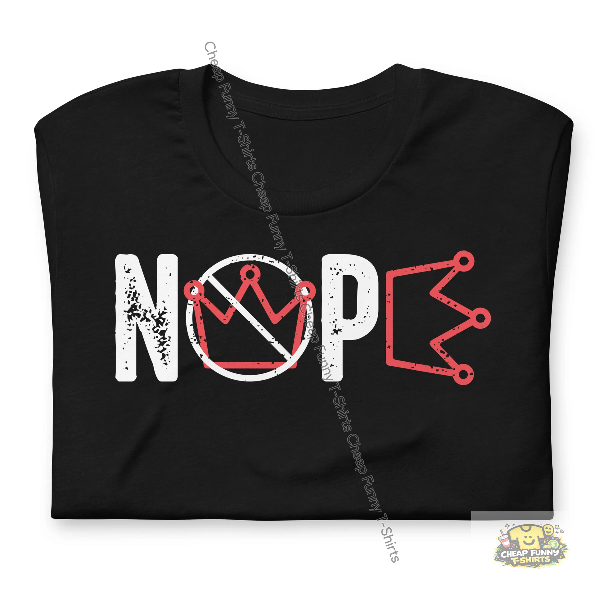 Watermarked - White Nope Unisex t-shirt