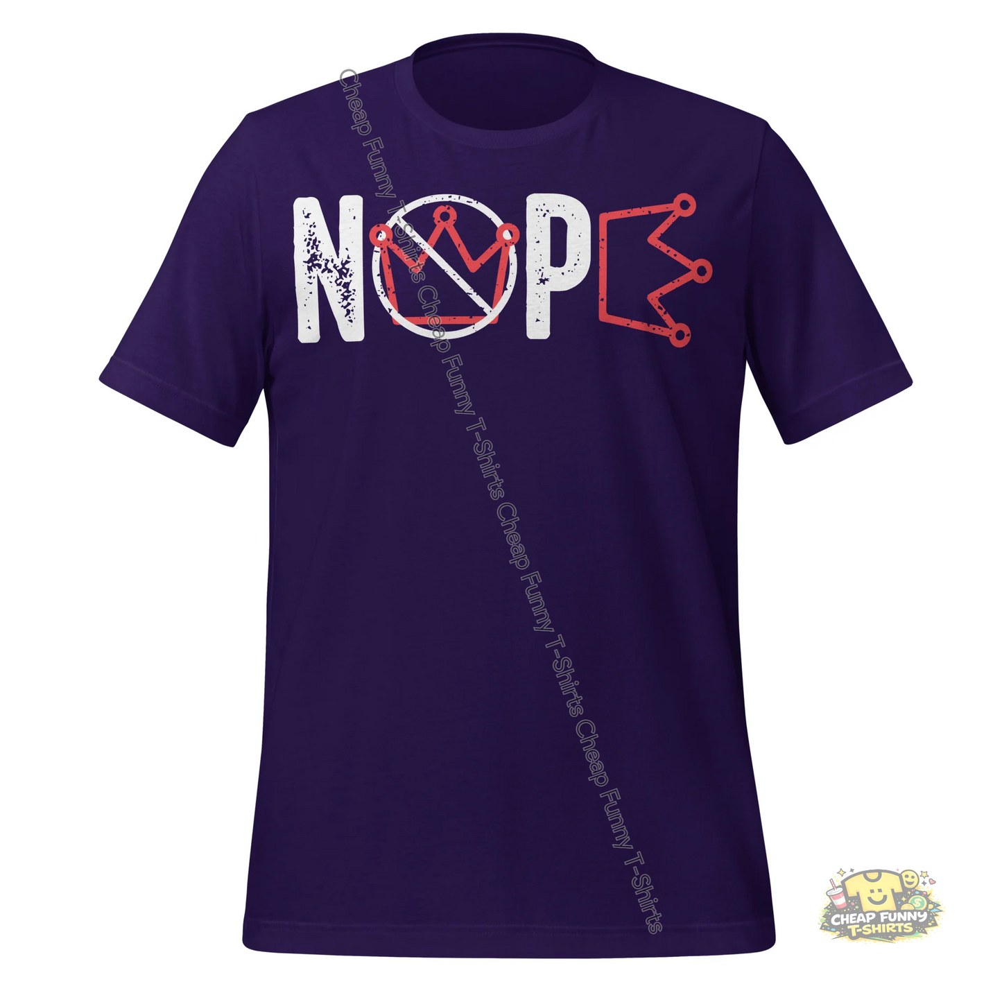 Watermarked - White Nope Unisex t-shirt