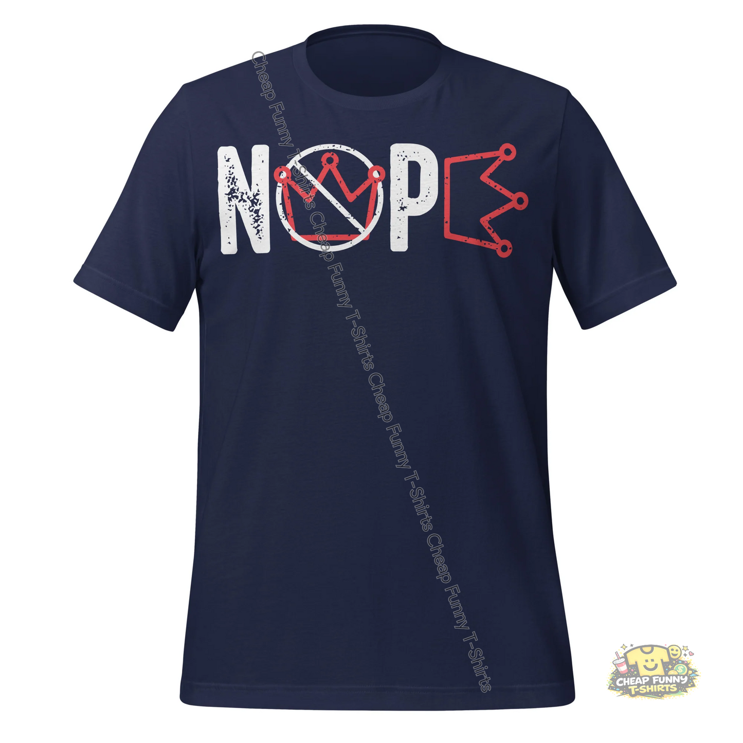 Watermarked - White Nope Unisex t-shirt