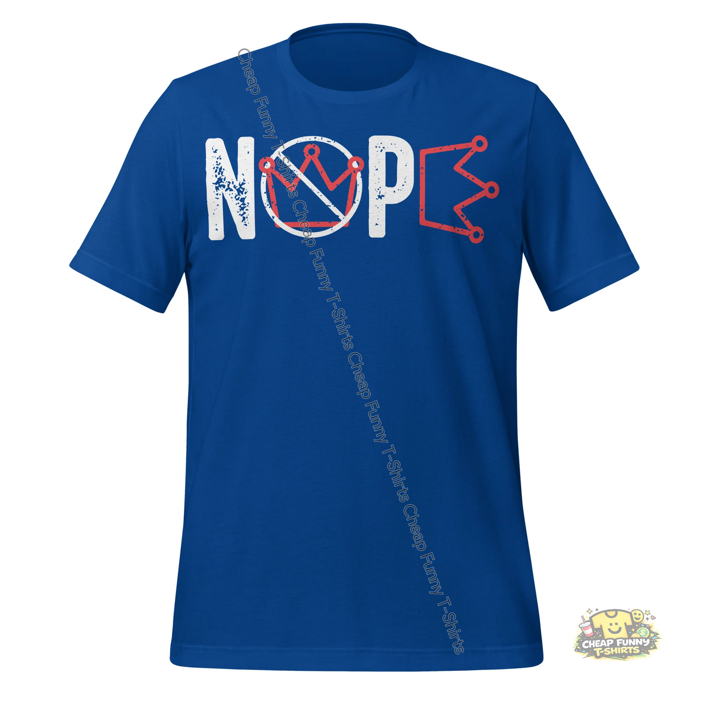 Watermarked - White Nope Unisex t-shirt