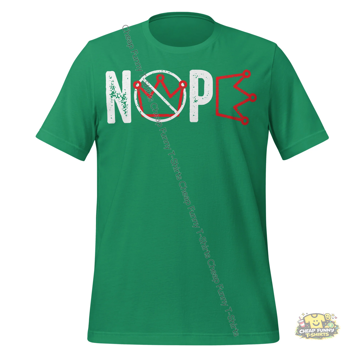 Watermarked - White Nope Unisex t-shirt