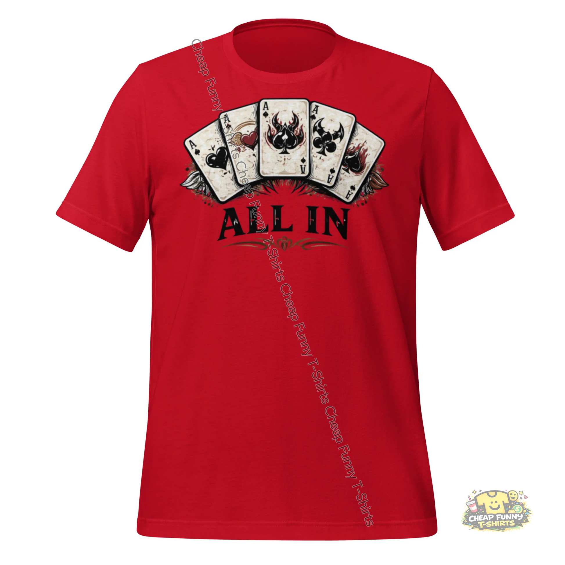 Watermarked - Poker All In Unisex t-shirt