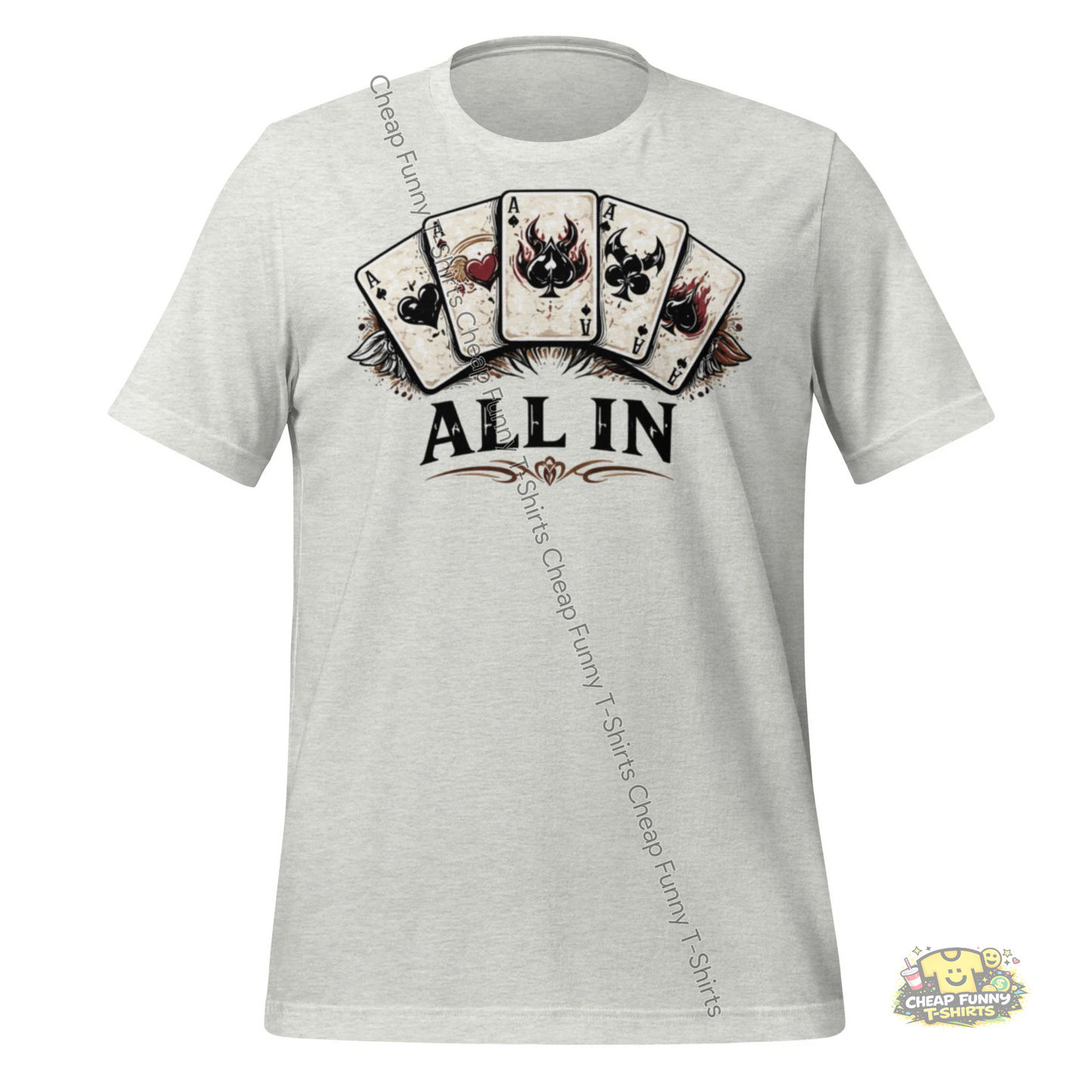 Watermarked - Poker All In Unisex t-shirt