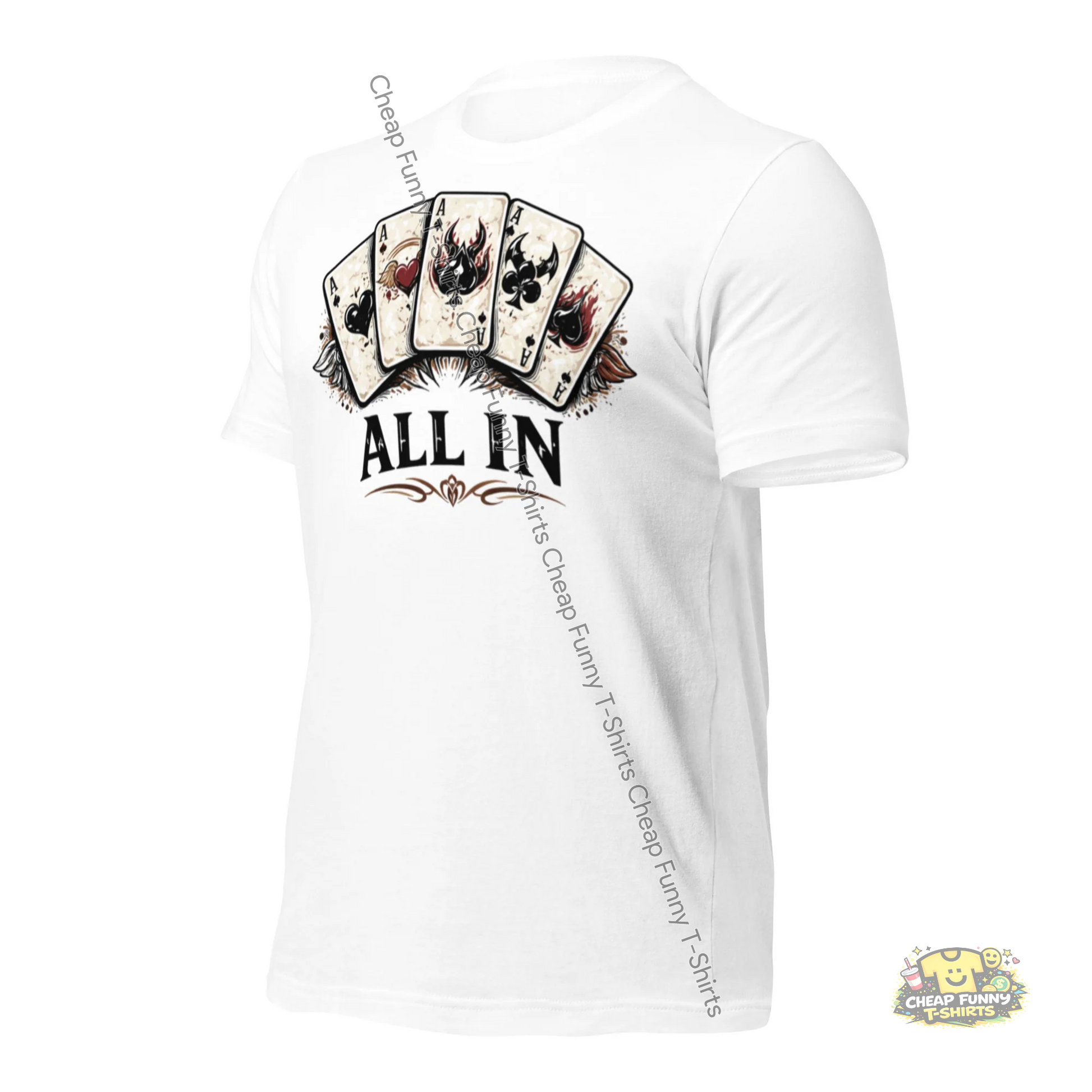 Watermarked - Poker All In Unisex t-shirt