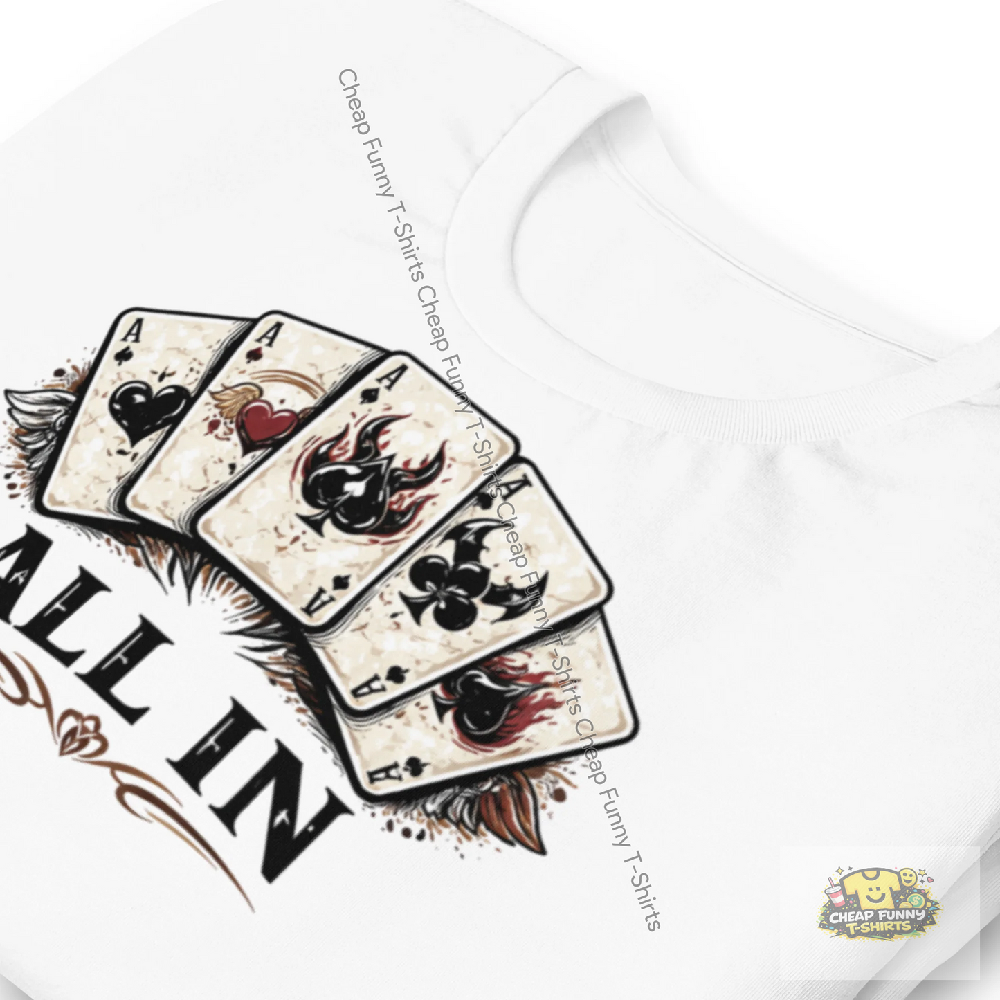 Watermarked - Poker All In Unisex t-shirt