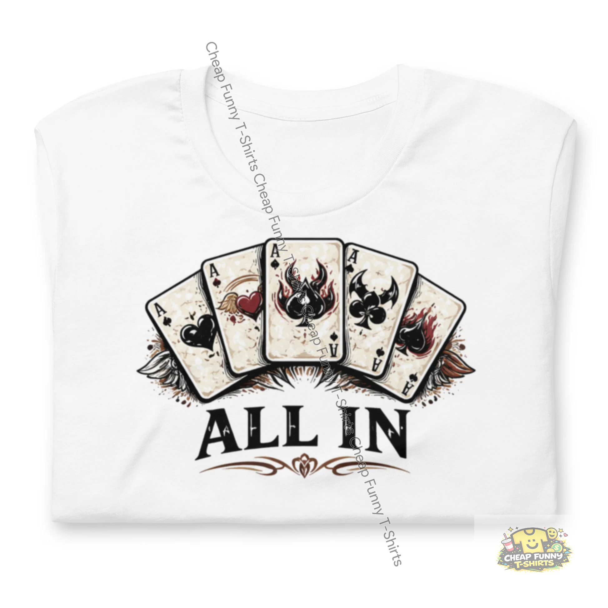 Watermarked - Poker All In Unisex t-shirt