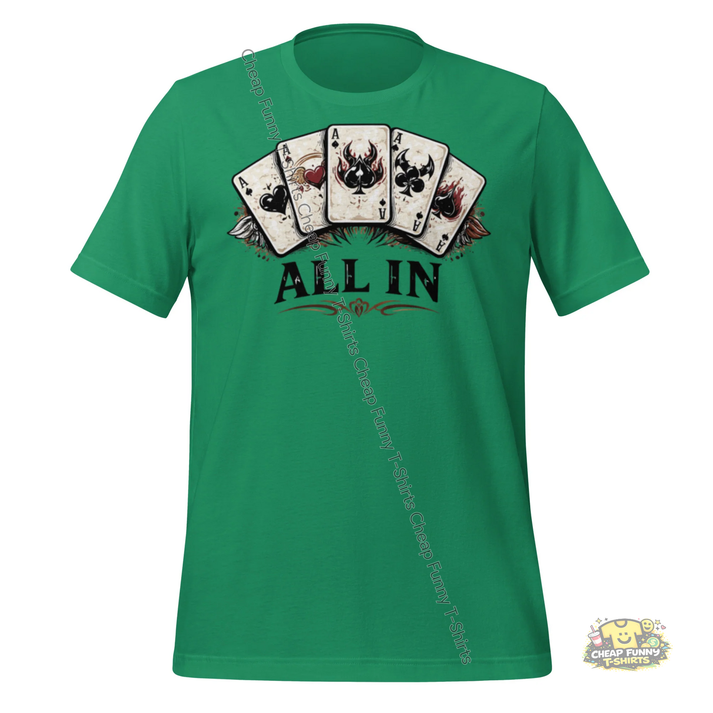 Watermarked - Poker All In Unisex t-shirt