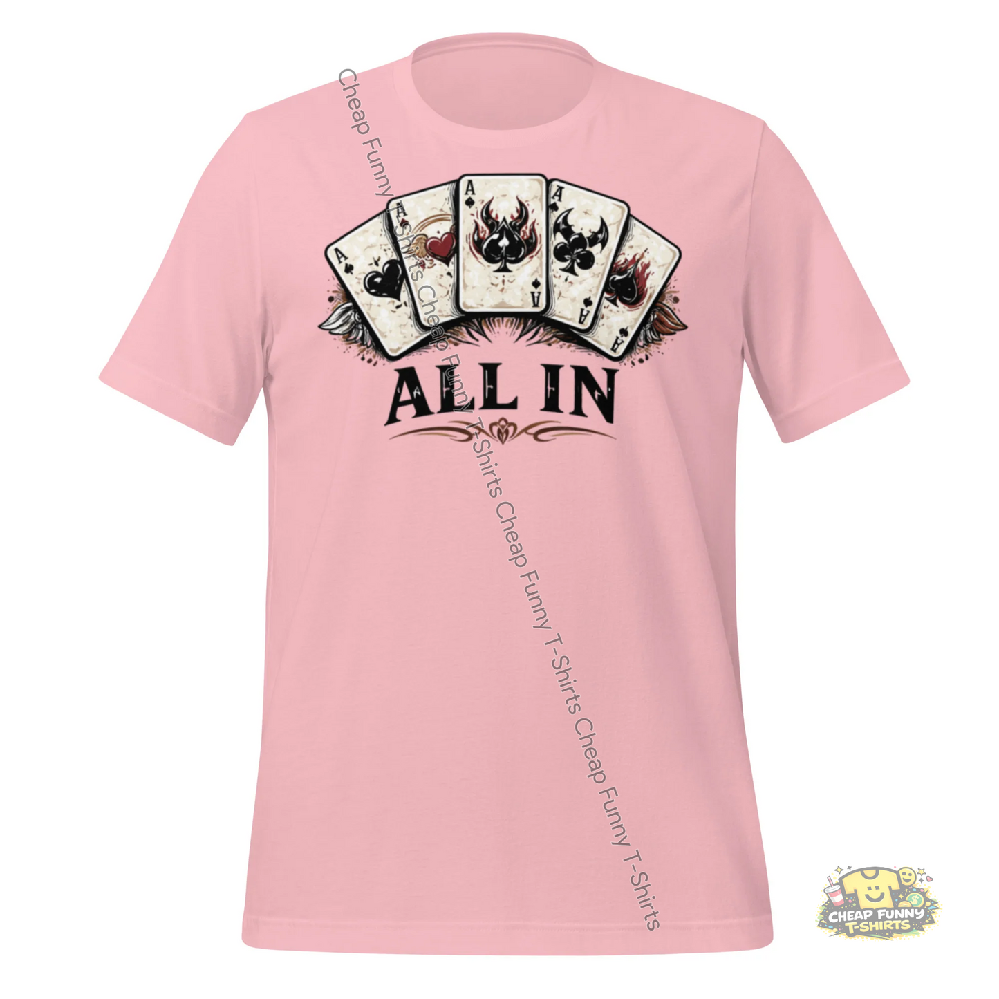 Watermarked - Poker All In Unisex t-shirt