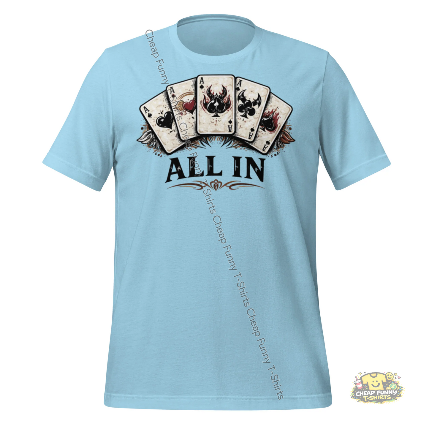 Watermarked - Poker All In Unisex t-shirt
