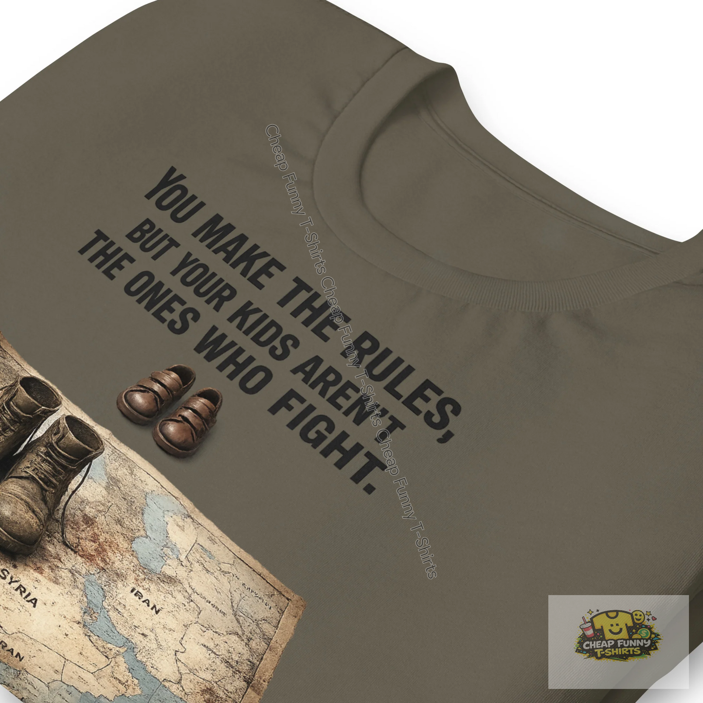 Watermarked - You Make The Rules But Your Kids Aren't The Ones Who Fight Unisex t-shirt