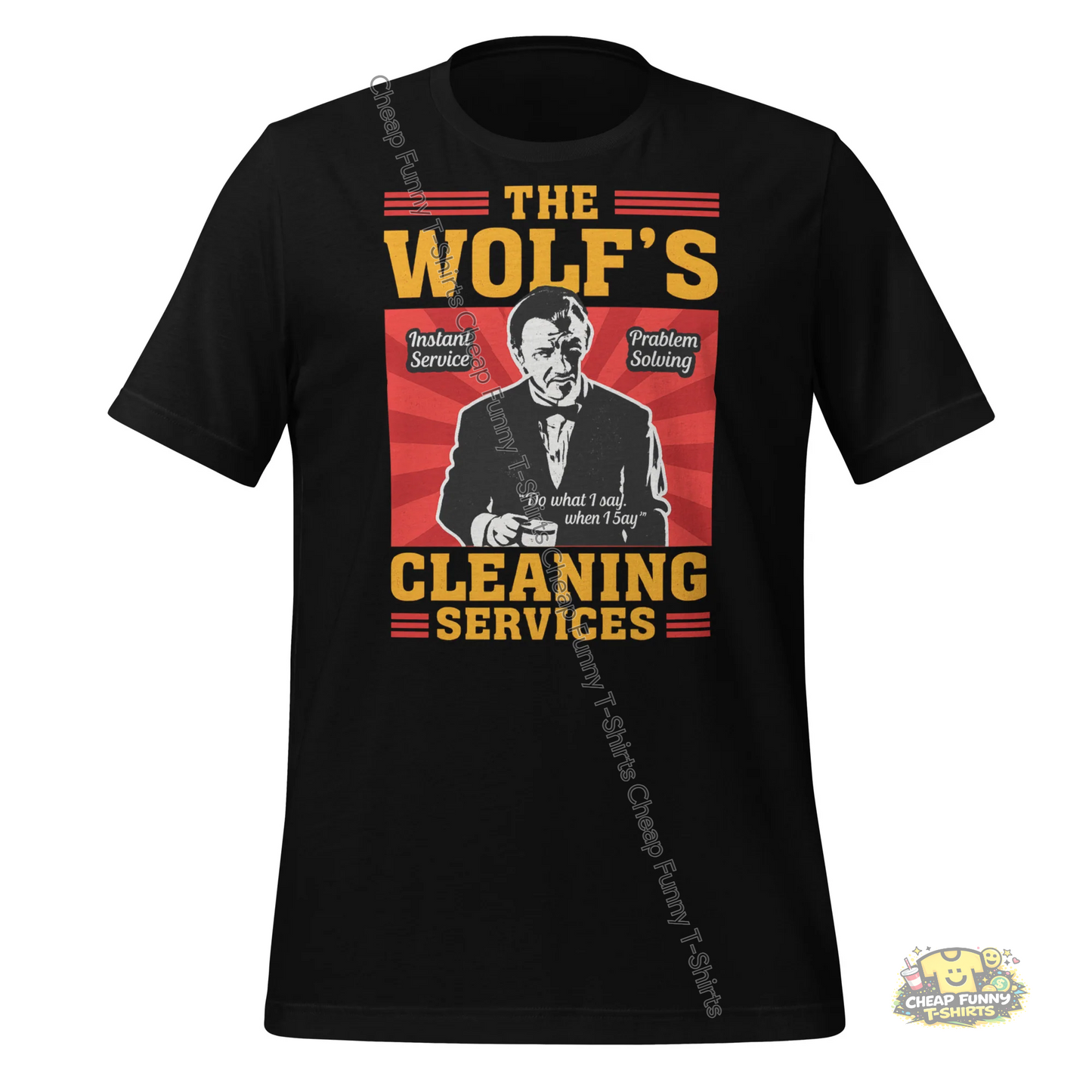 Watermarked - The Wolf's Cleaning Services Unisex t-shirt