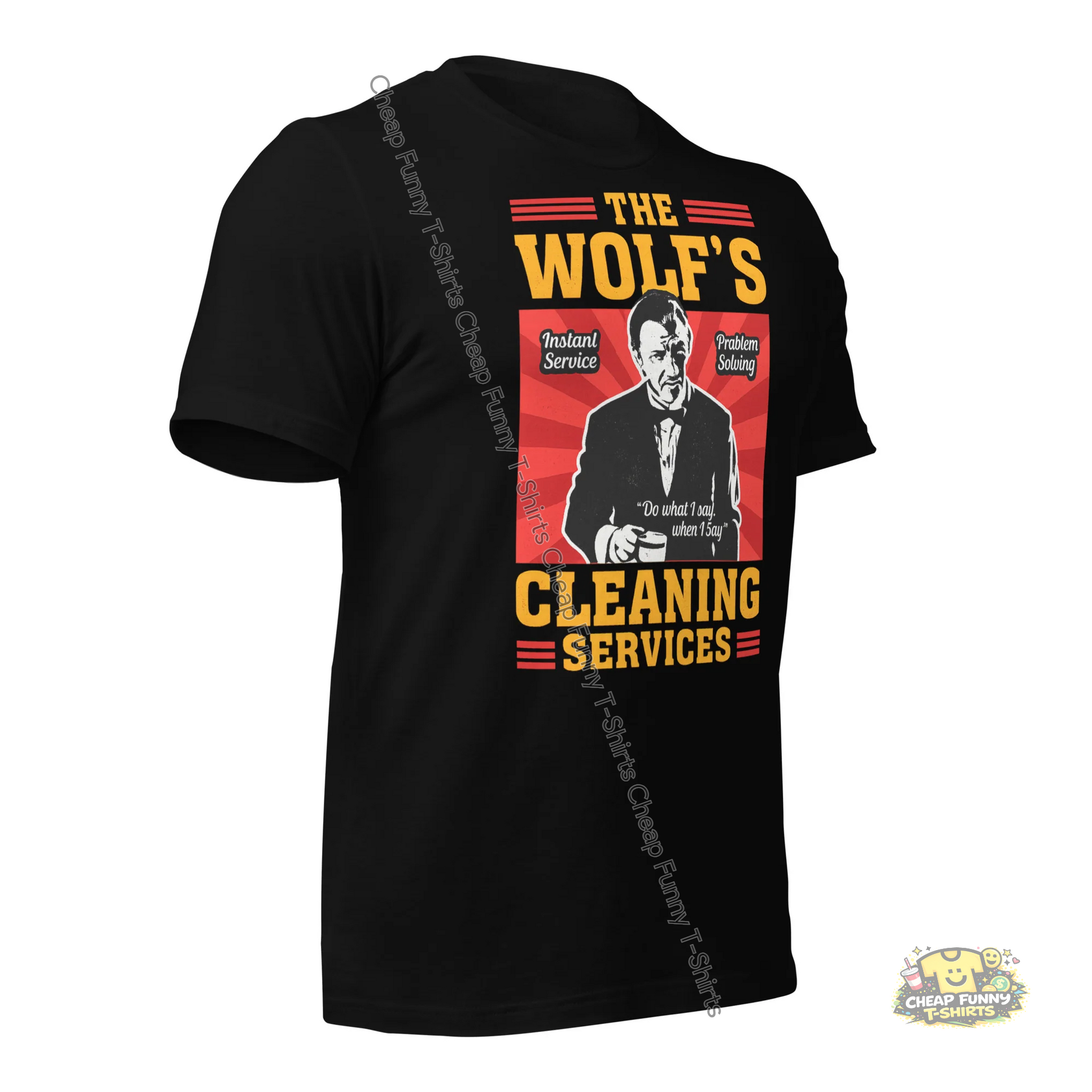 Watermarked - The Wolf's Cleaning Services Unisex t-shirt