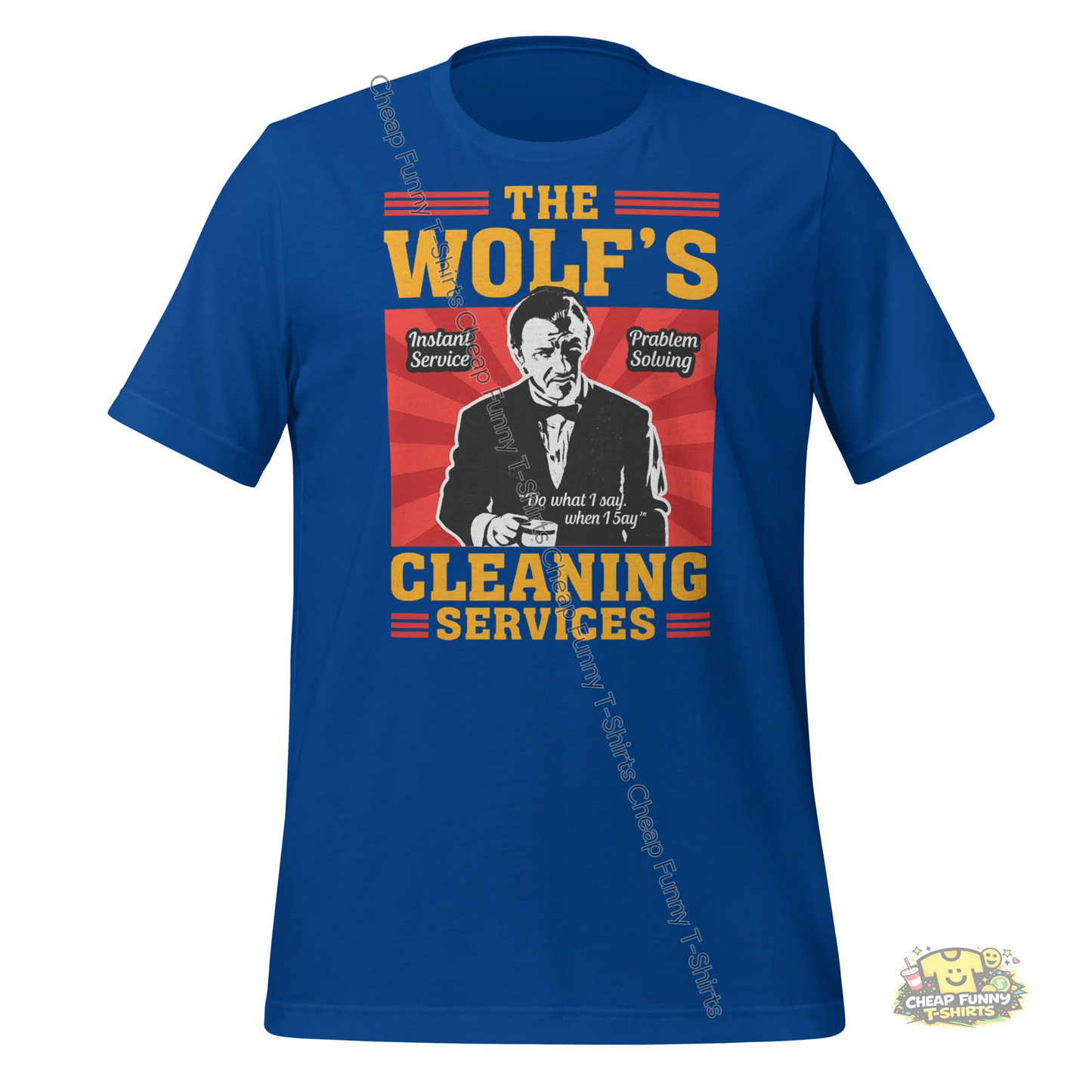 Watermarked - The Wolf's Cleaning Services Unisex t-shirt