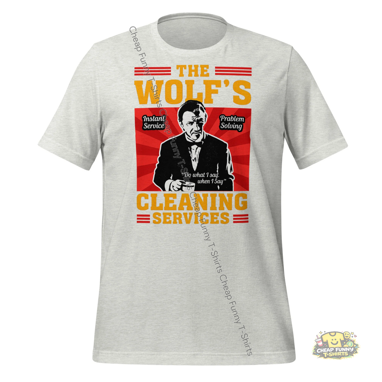 Watermarked - The Wolf's Cleaning Services Unisex t-shirt