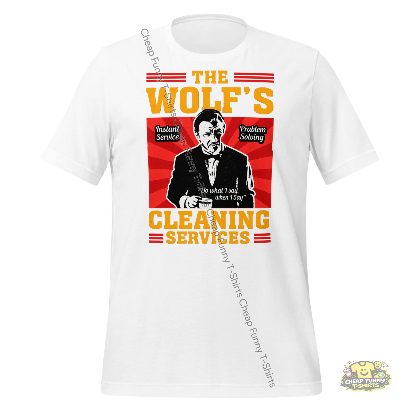 Watermarked - The Wolf's Cleaning Services Unisex t-shirt
