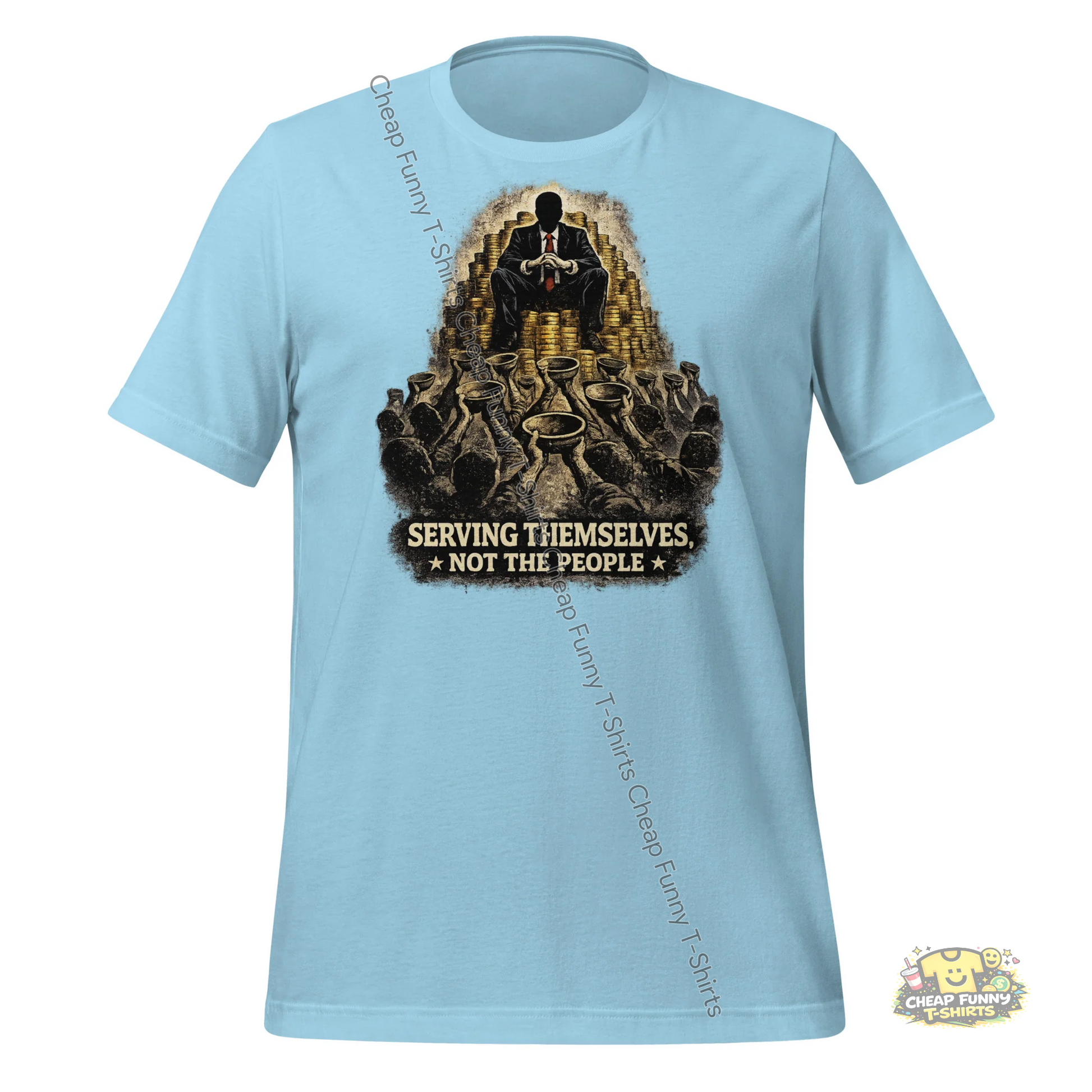 Watermarked - Serving Themselves Not The People Unisex t-shirt