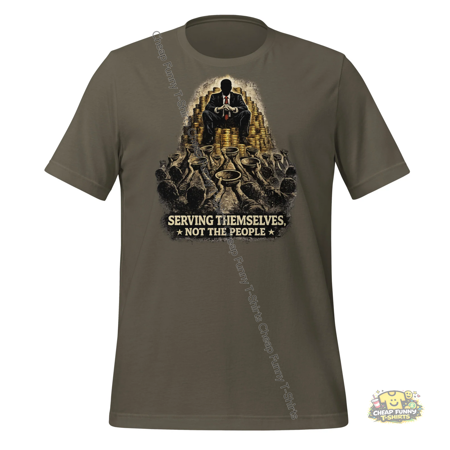 Watermarked - Serving Themselves Not The People Unisex t-shirt