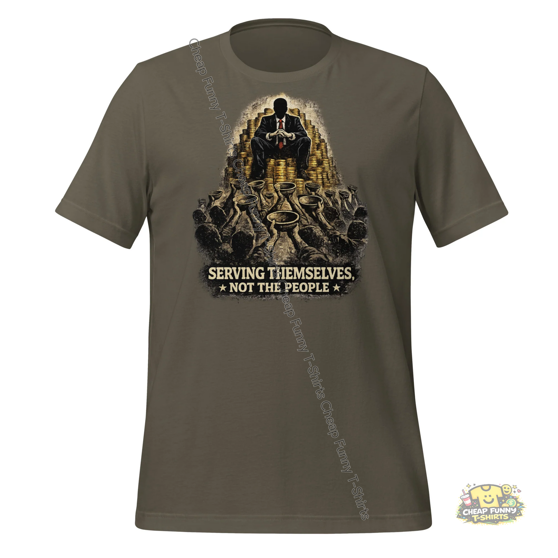 Watermarked - Serving Themselves Not The People Unisex t-shirt