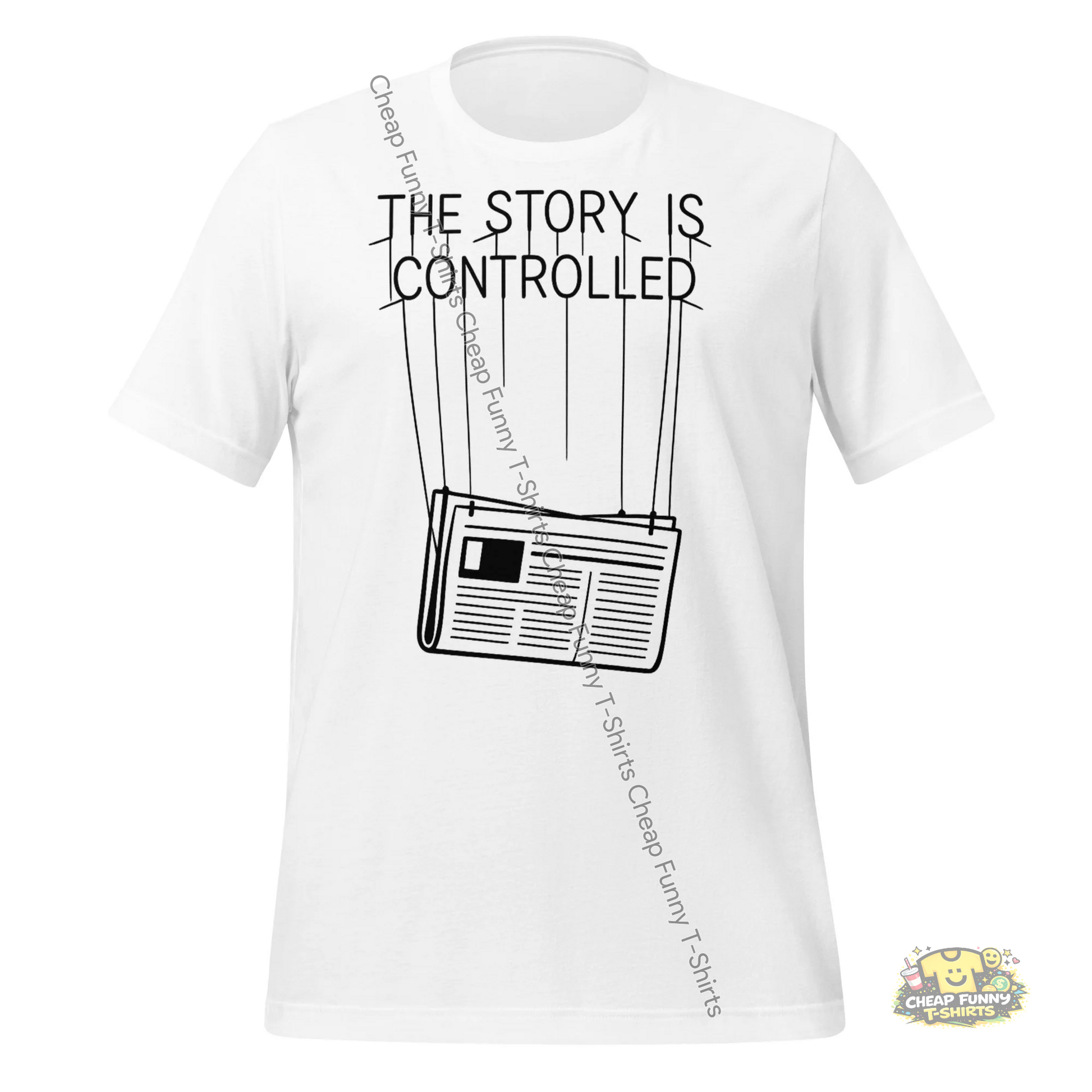 Watermarked - The Story Is Controlled Unisex t-shirt