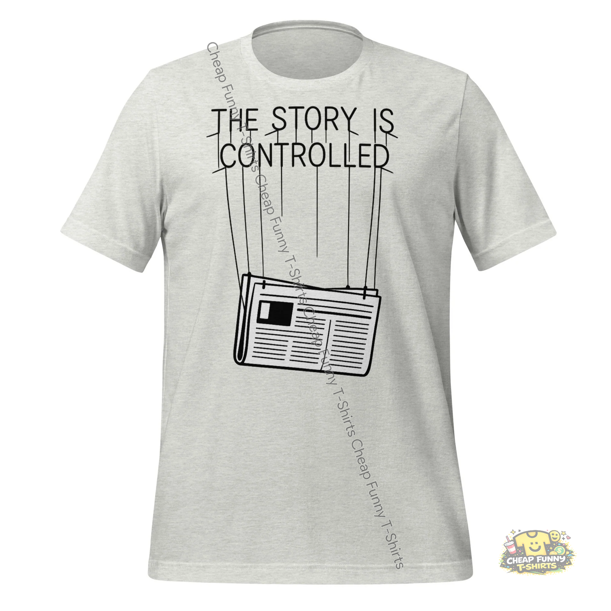 Watermarked - The Story Is Controlled Unisex t-shirt