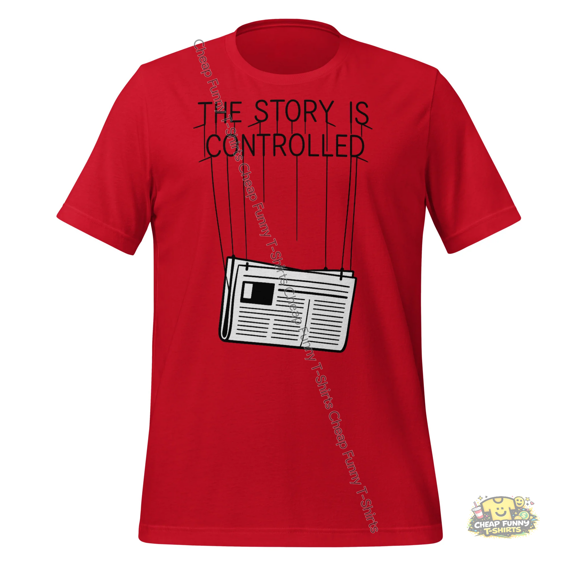 Watermarked - The Story Is Controlled Unisex t-shirt