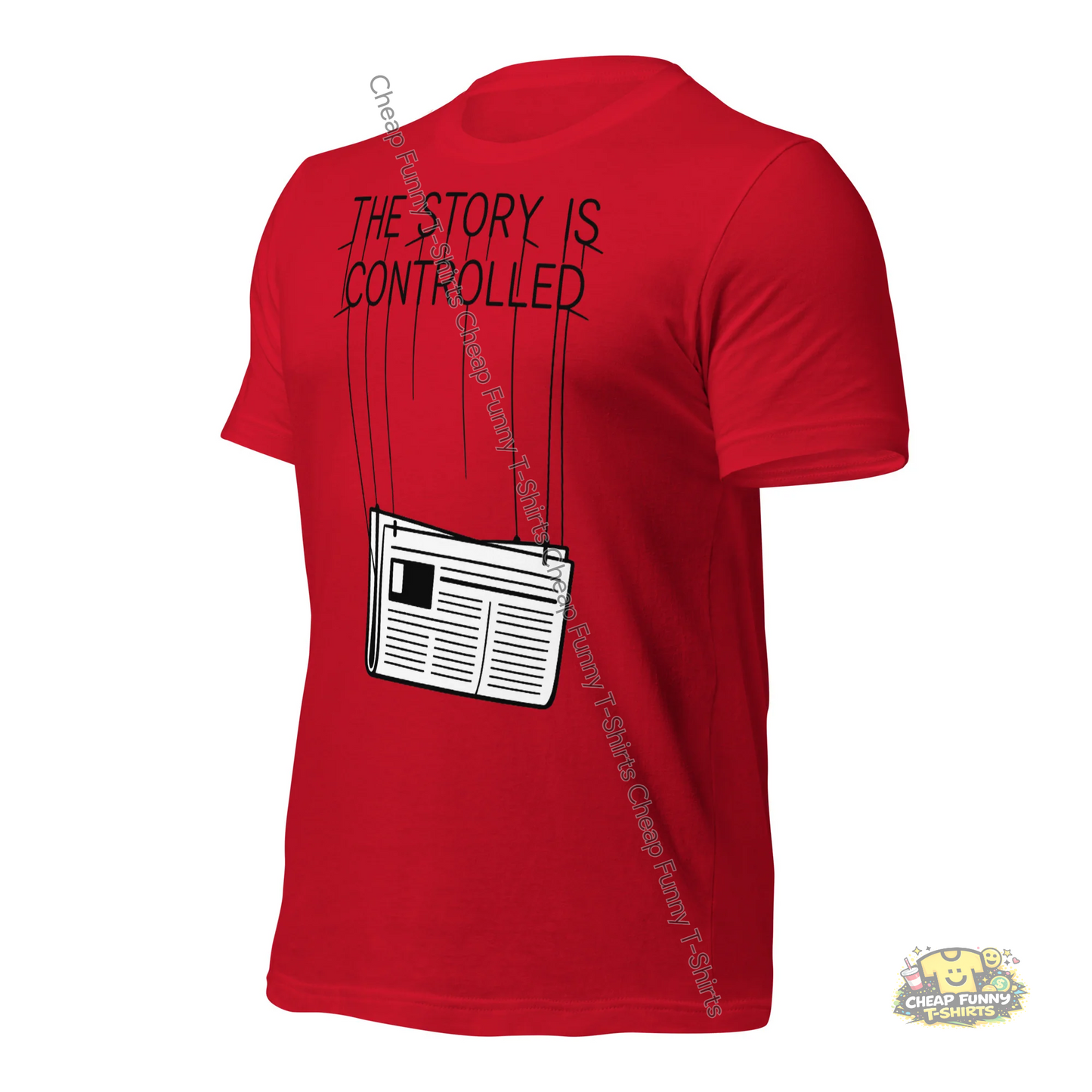 Watermarked - The Story Is Controlled Unisex t-shirt