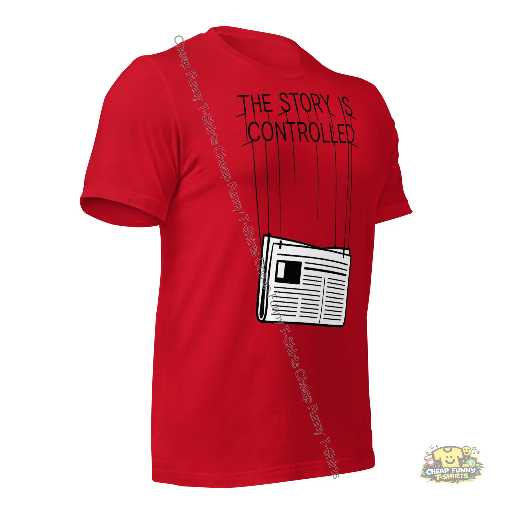 Watermarked - The Story Is Controlled Unisex t-shirt