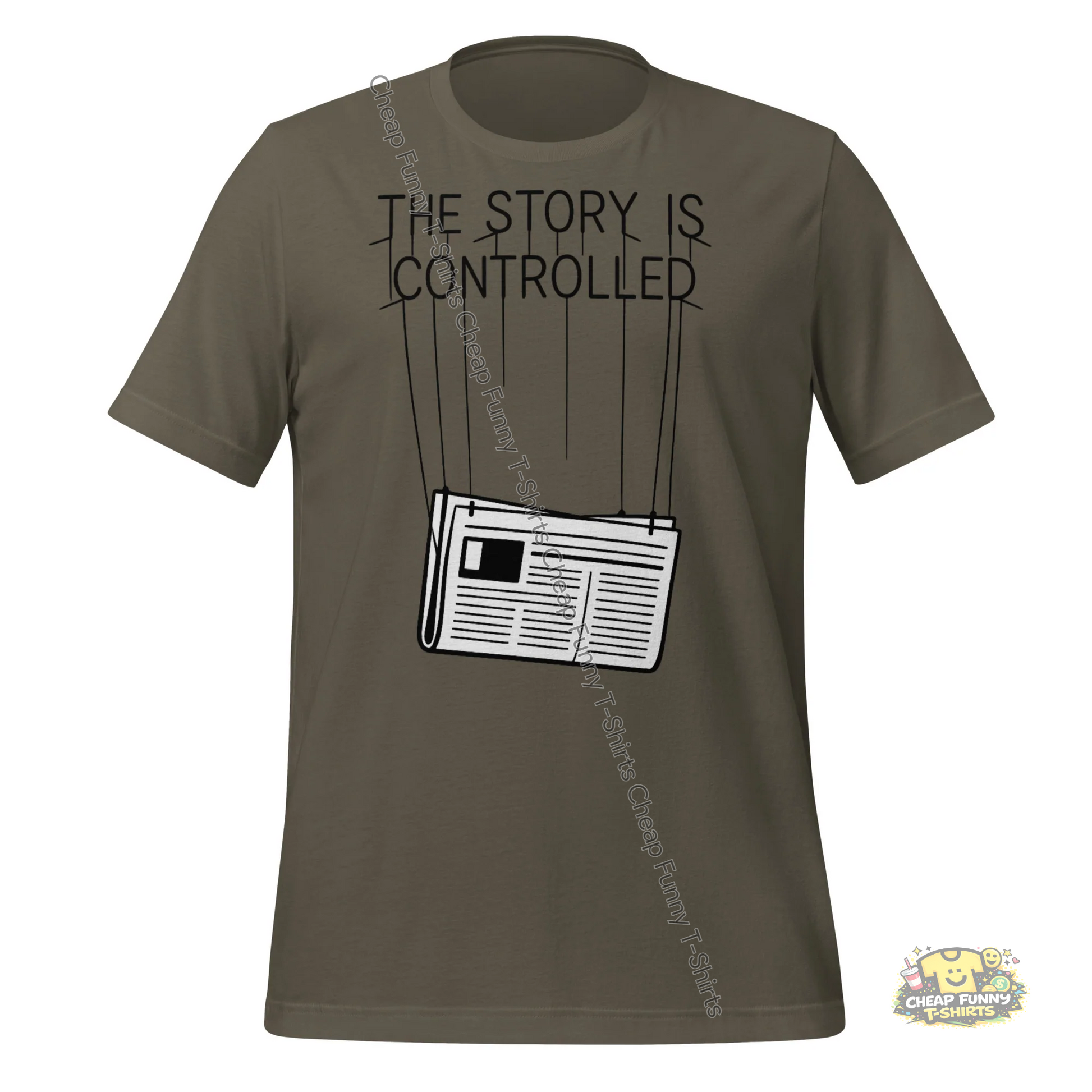 Watermarked - The Story Is Controlled Unisex t-shirt