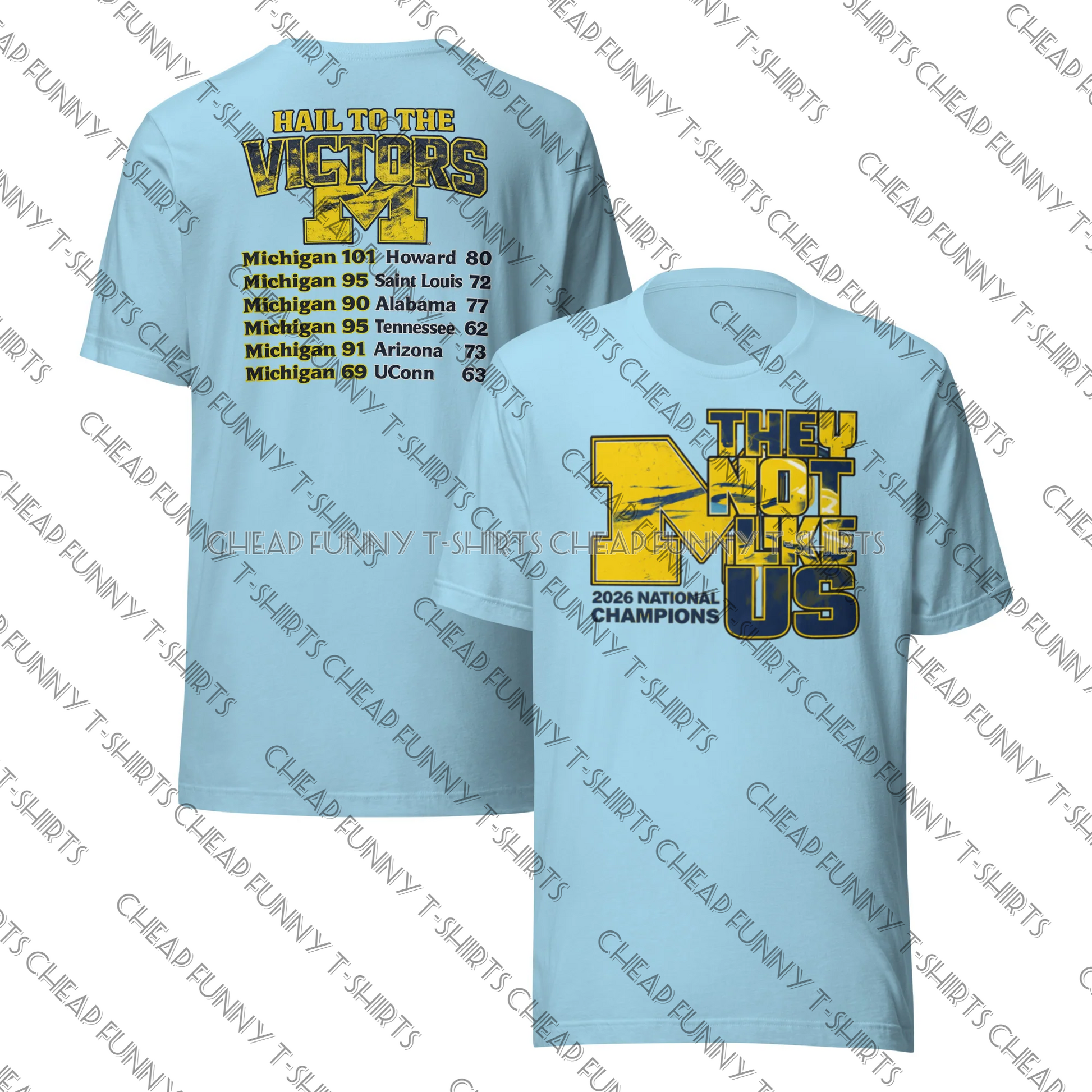 Watermarked - Michigan Wolverines 2026 National Champions Unisex t-shirt