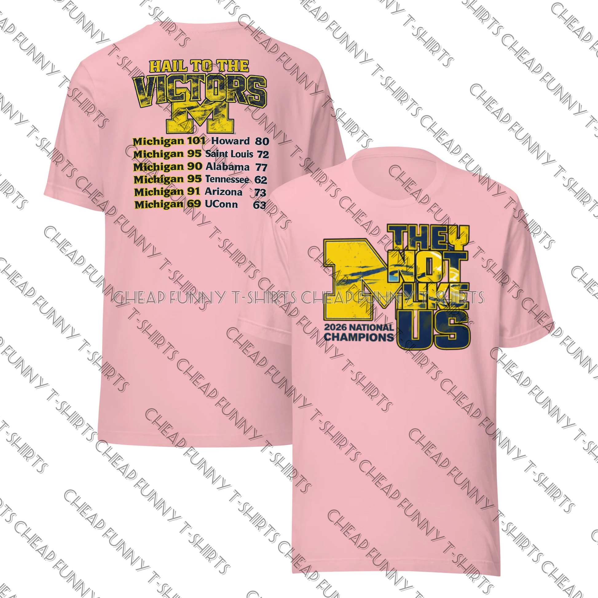 Watermarked - Michigan Wolverines 2026 National Champions Unisex t-shirt