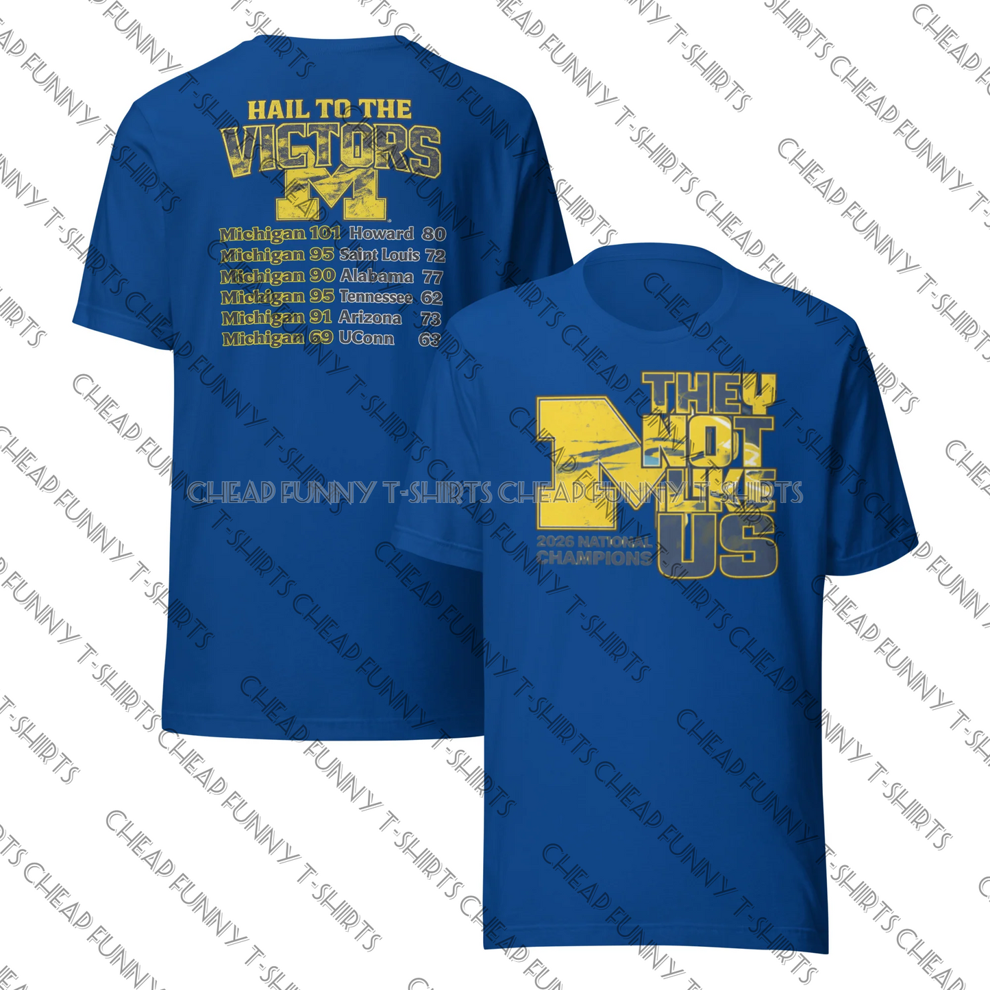 Watermarked - Michigan Wolverines 2026 National Champions Unisex t-shirt
