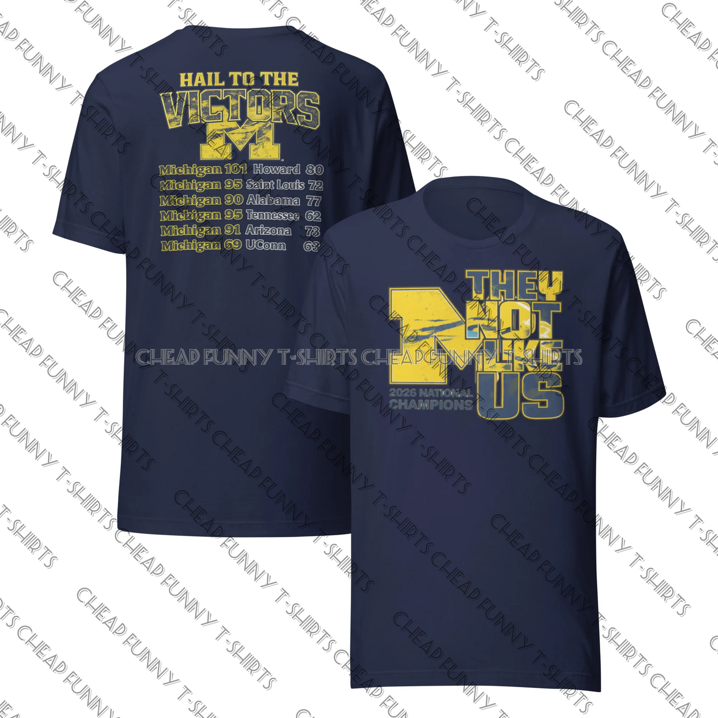 Watermarked - Michigan Wolverines 2026 National Champions Unisex t-shirt