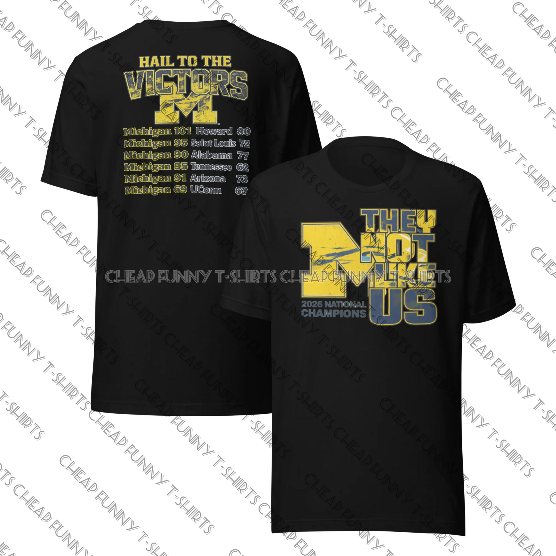 Watermarked - Michigan Wolverines 2026 National Champions Unisex t-shirt