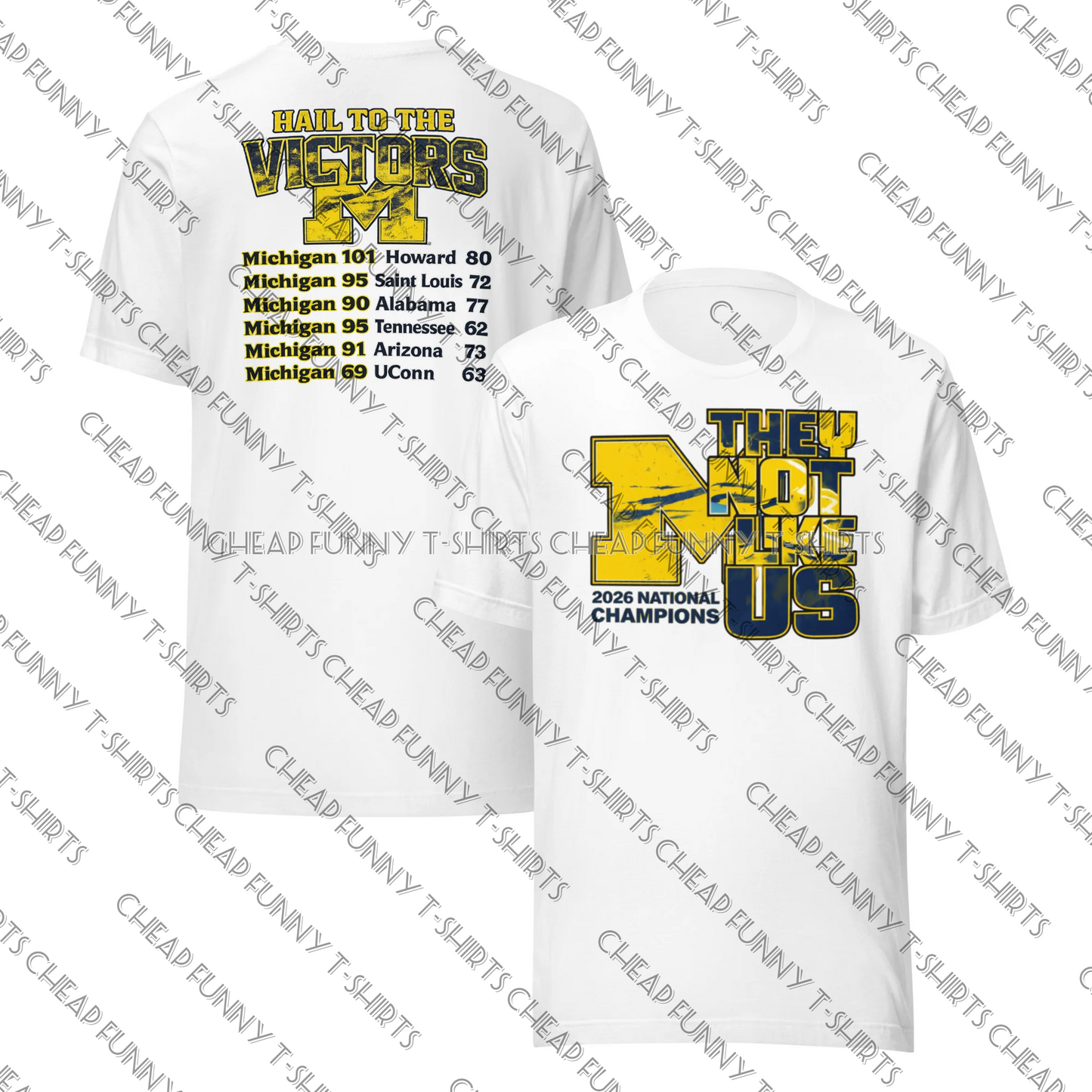 Watermarked - Michigan Wolverines 2026 National Champions Unisex t-shirt