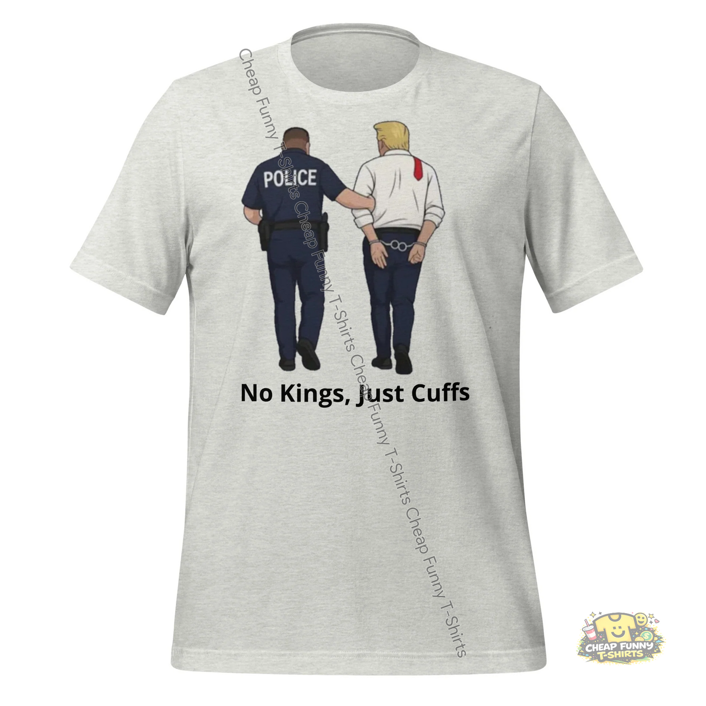Watermarked - No Kings, Just Cuffs Unisex t-shirt