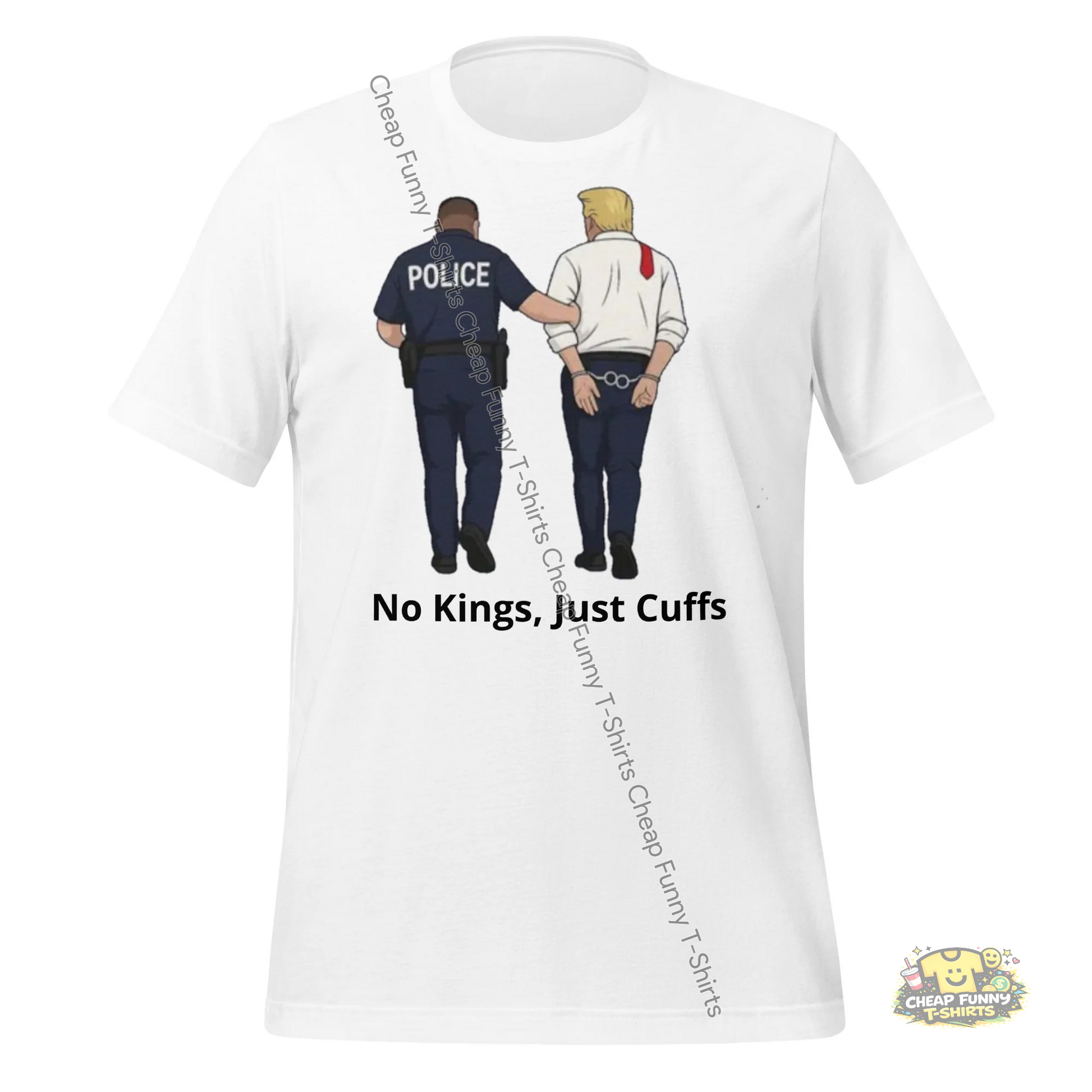 Watermarked - No Kings, Just Cuffs Unisex t-shirt