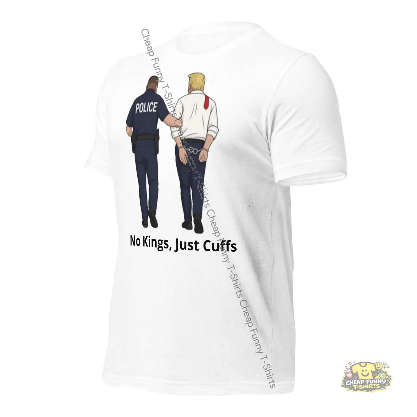 Watermarked - No Kings, Just Cuffs Unisex t-shirt