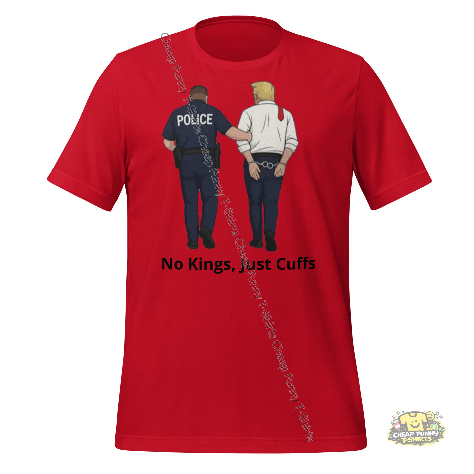 Watermarked - No Kings, Just Cuffs Unisex t-shirt