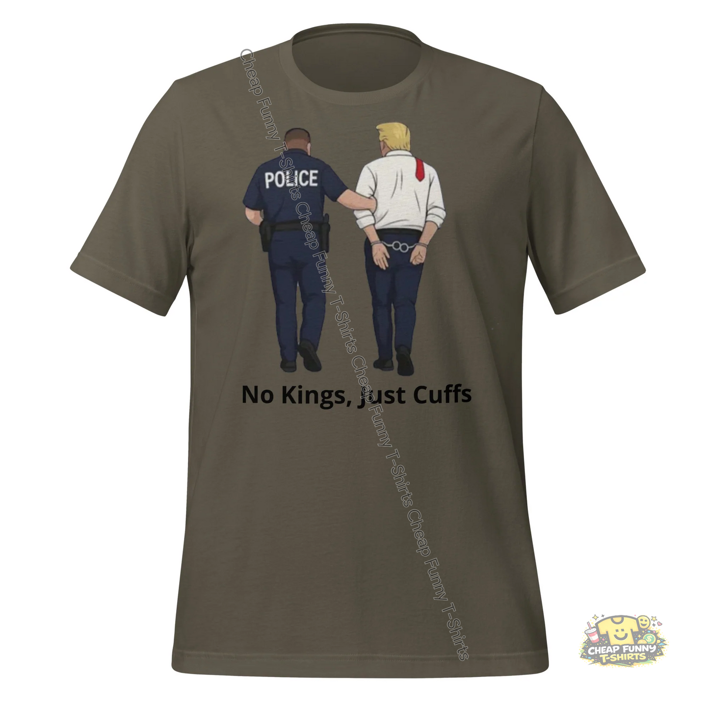 Watermarked - No Kings, Just Cuffs Unisex t-shirt