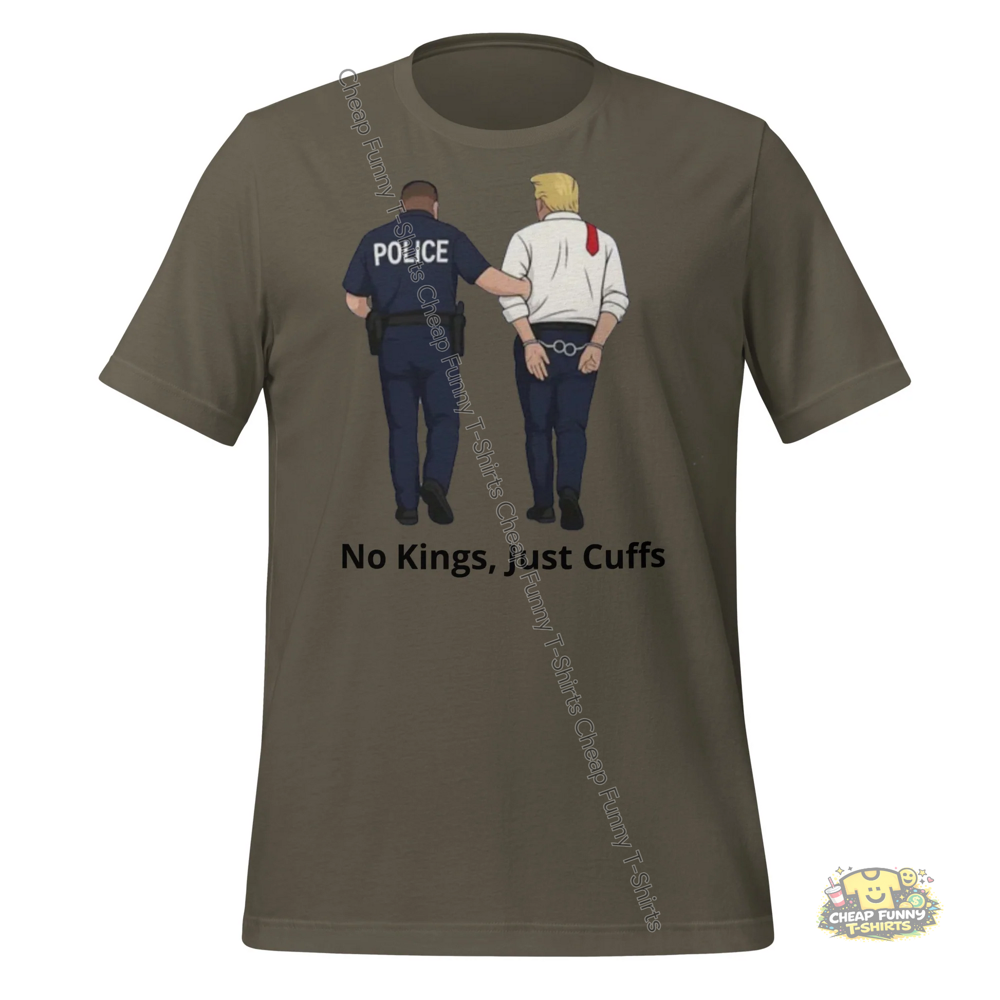 Watermarked - No Kings, Just Cuffs Unisex t-shirt