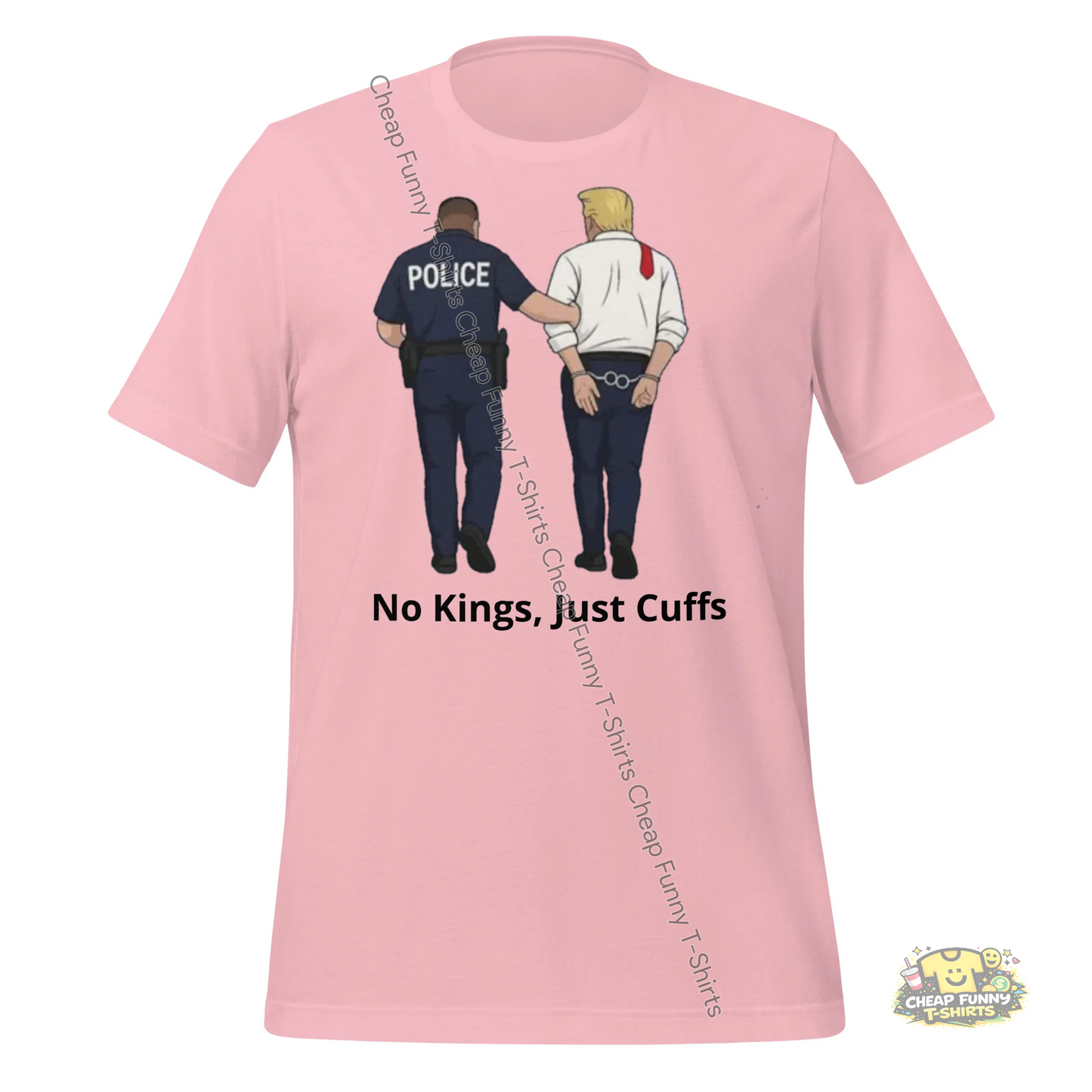 Watermarked - No Kings, Just Cuffs Unisex t-shirt