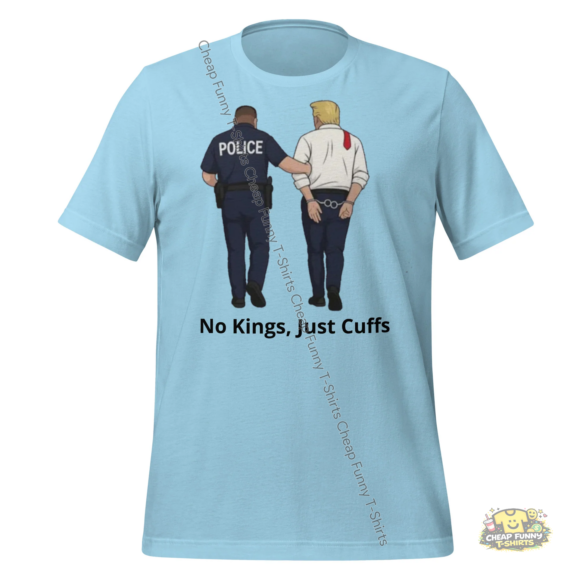 Watermarked - No Kings, Just Cuffs Unisex t-shirt