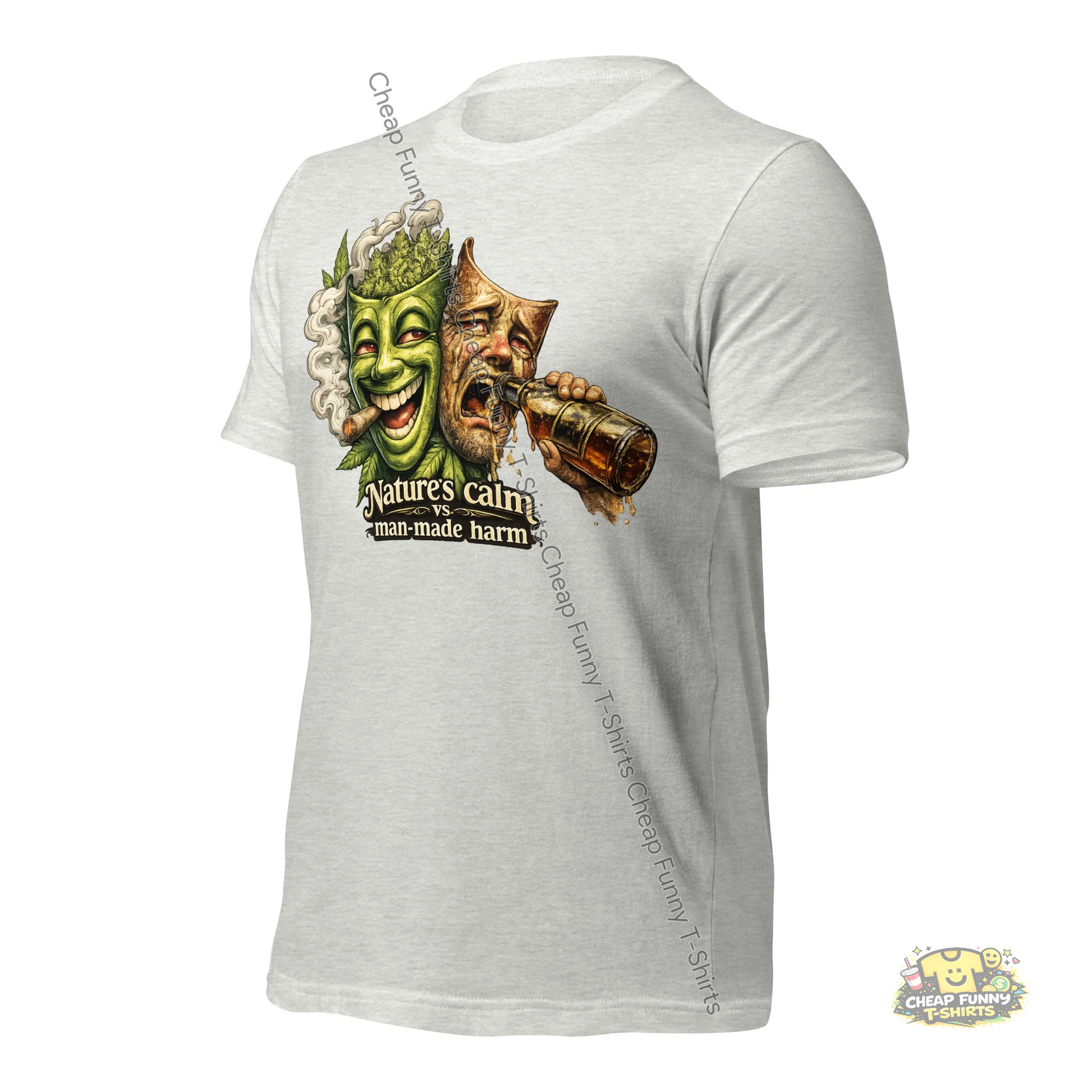 Watermarked - Natures Calm vs Man-made Harm Unisex t-shirt
