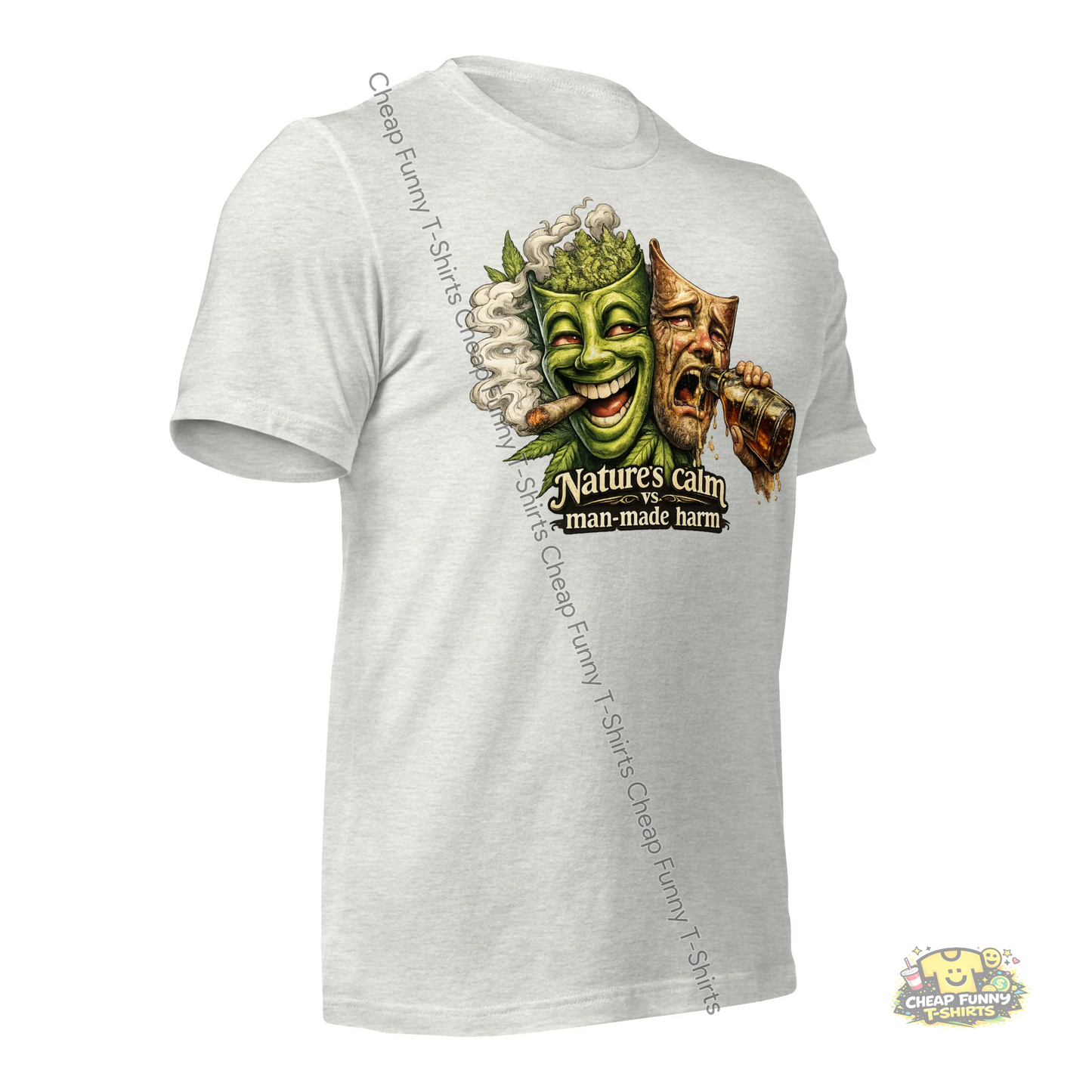 Watermarked - Natures Calm vs Man-made Harm Unisex t-shirt