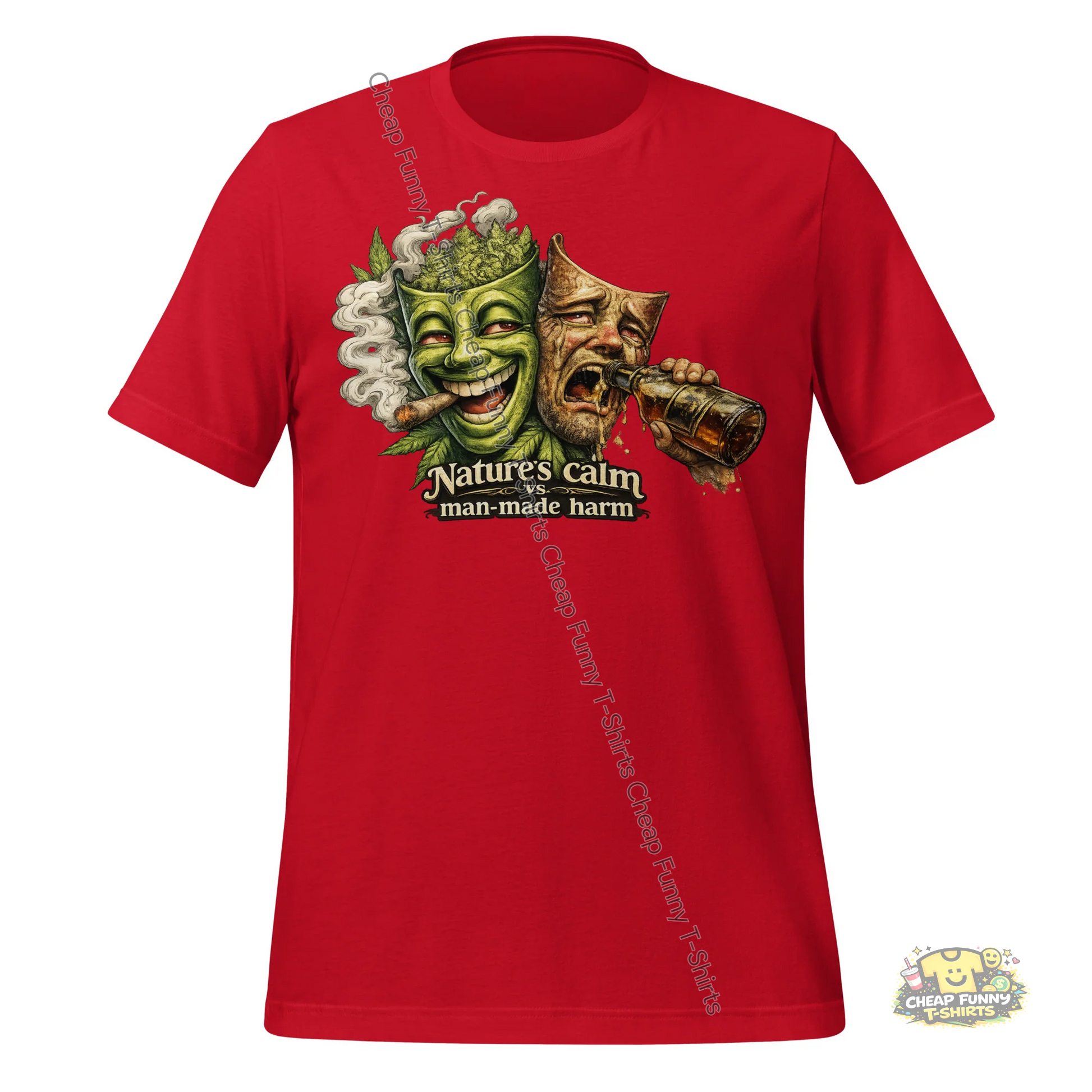 Watermarked - Natures Calm vs Man-made Harm Unisex t-shirt