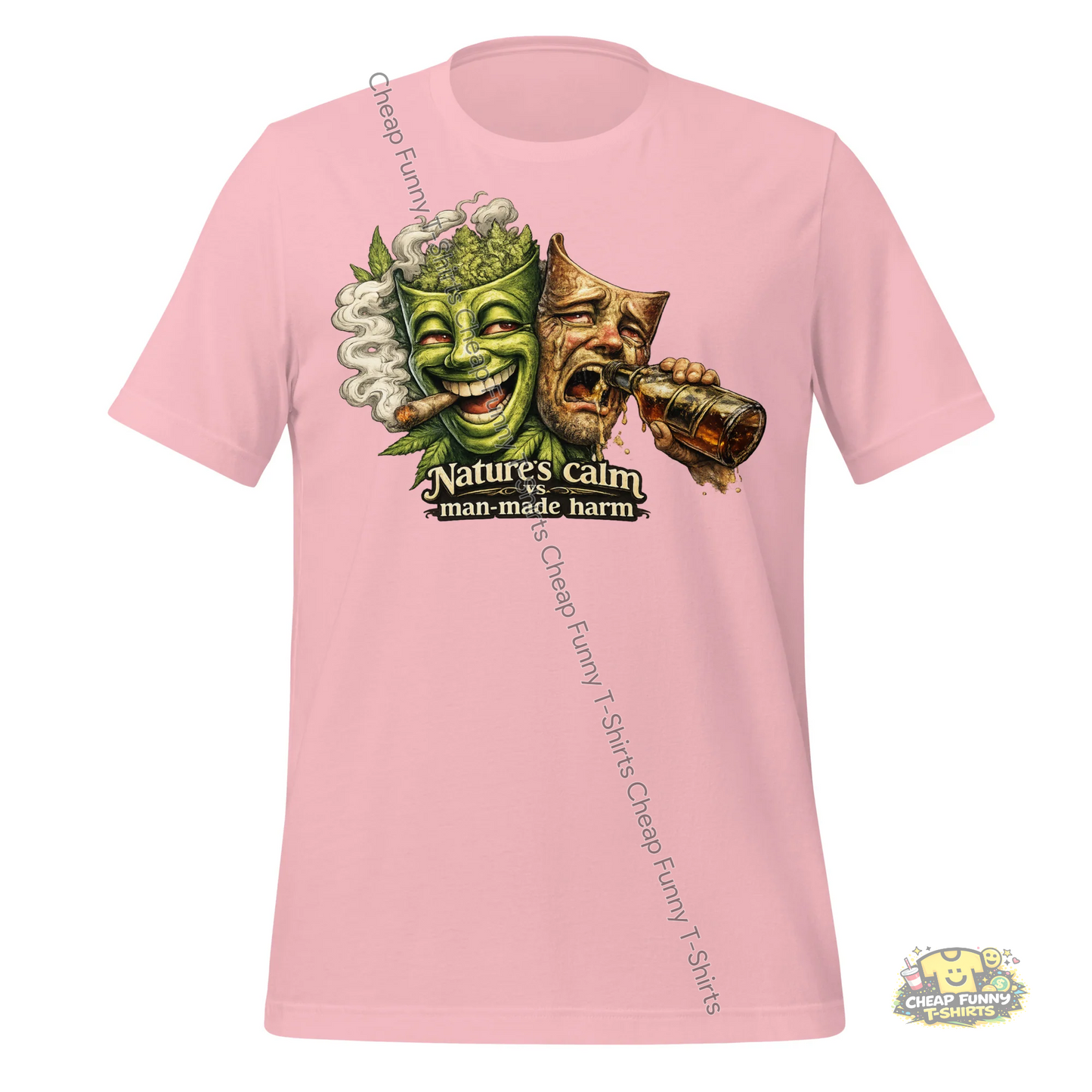 Watermarked - Natures Calm vs Man-made Harm Unisex t-shirt